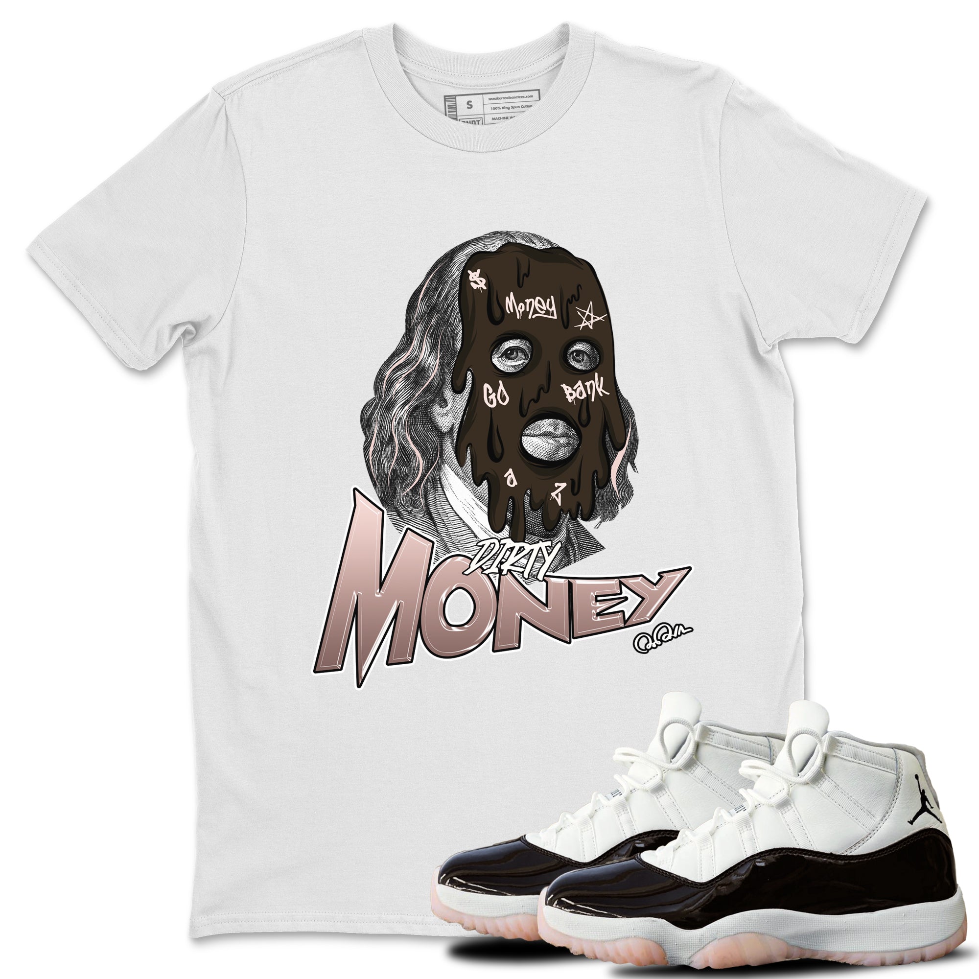 Dirty Money snkmatch Tee - Air Jordan 11 Neapolitan
