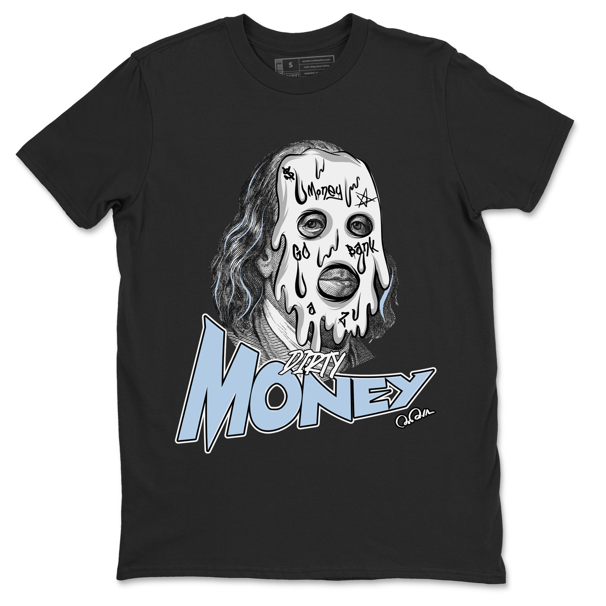 Dirty Money snkmatch Tees - Air Jordan 13 Blue Grey