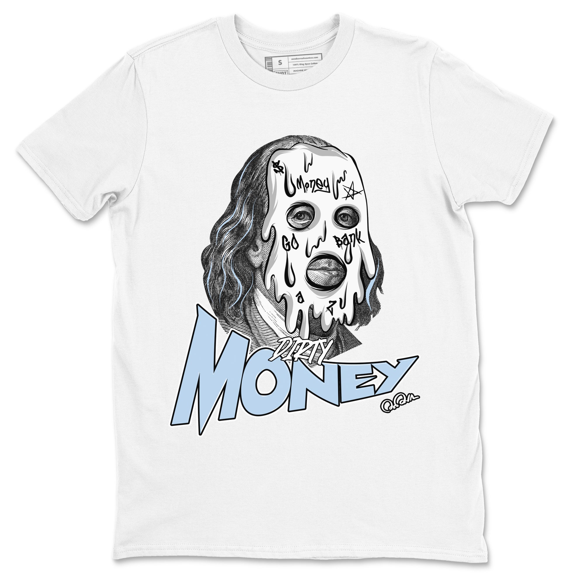 Dirty Money snkmatch Tees - Air Jordan 13 Blue Grey