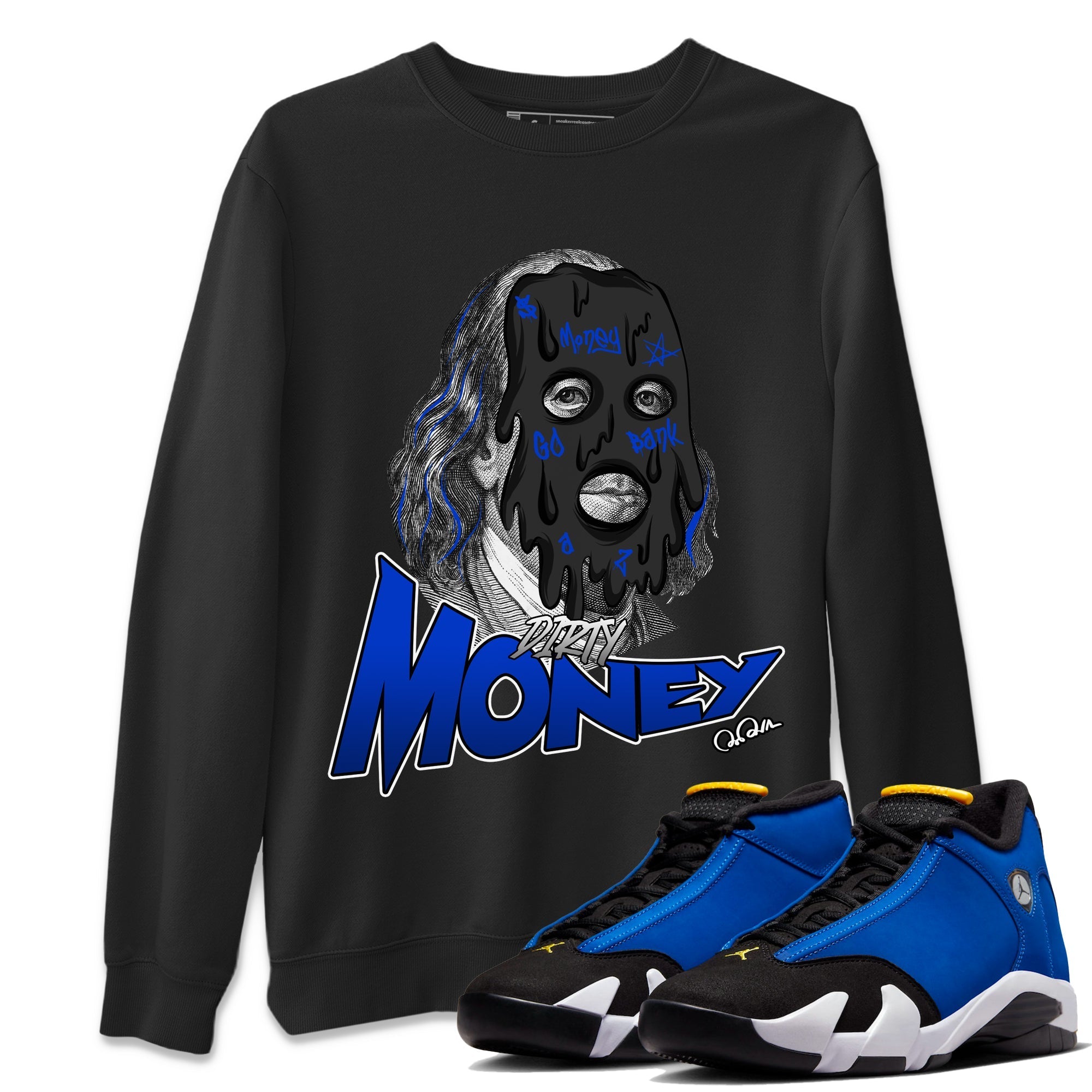 Dirty Money Unisex Tops - Air Jordan 14 Laney