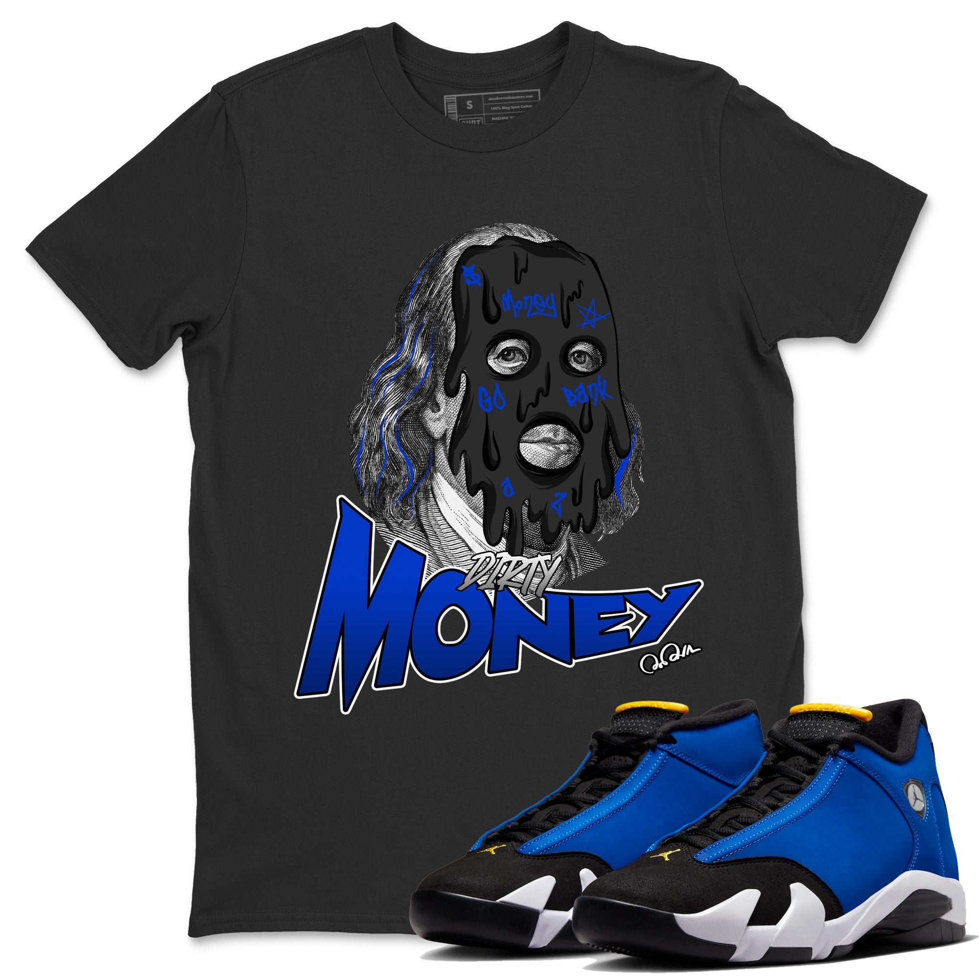 Dirty Money Unisex Tops - Air Jordan 14 Laney