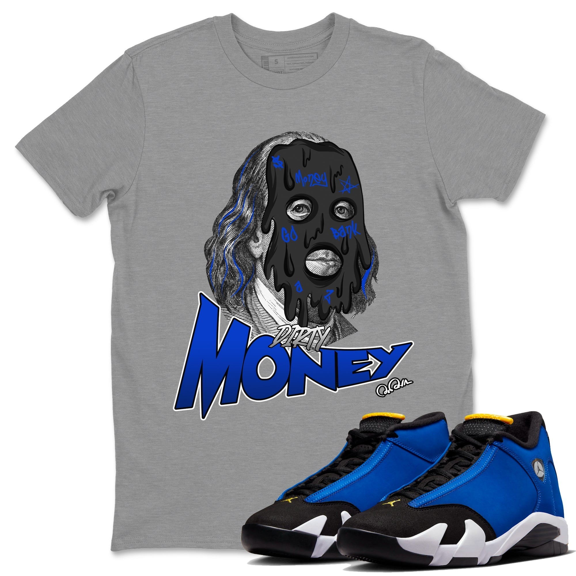 Dirty Money Unisex Tops - Air Jordan 14 Laney