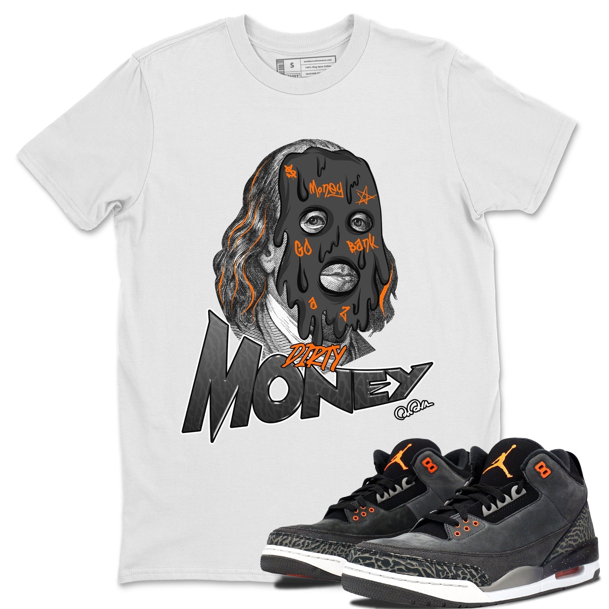 Dirty Money snkmatch Tee - Air Jordan 3 Fear