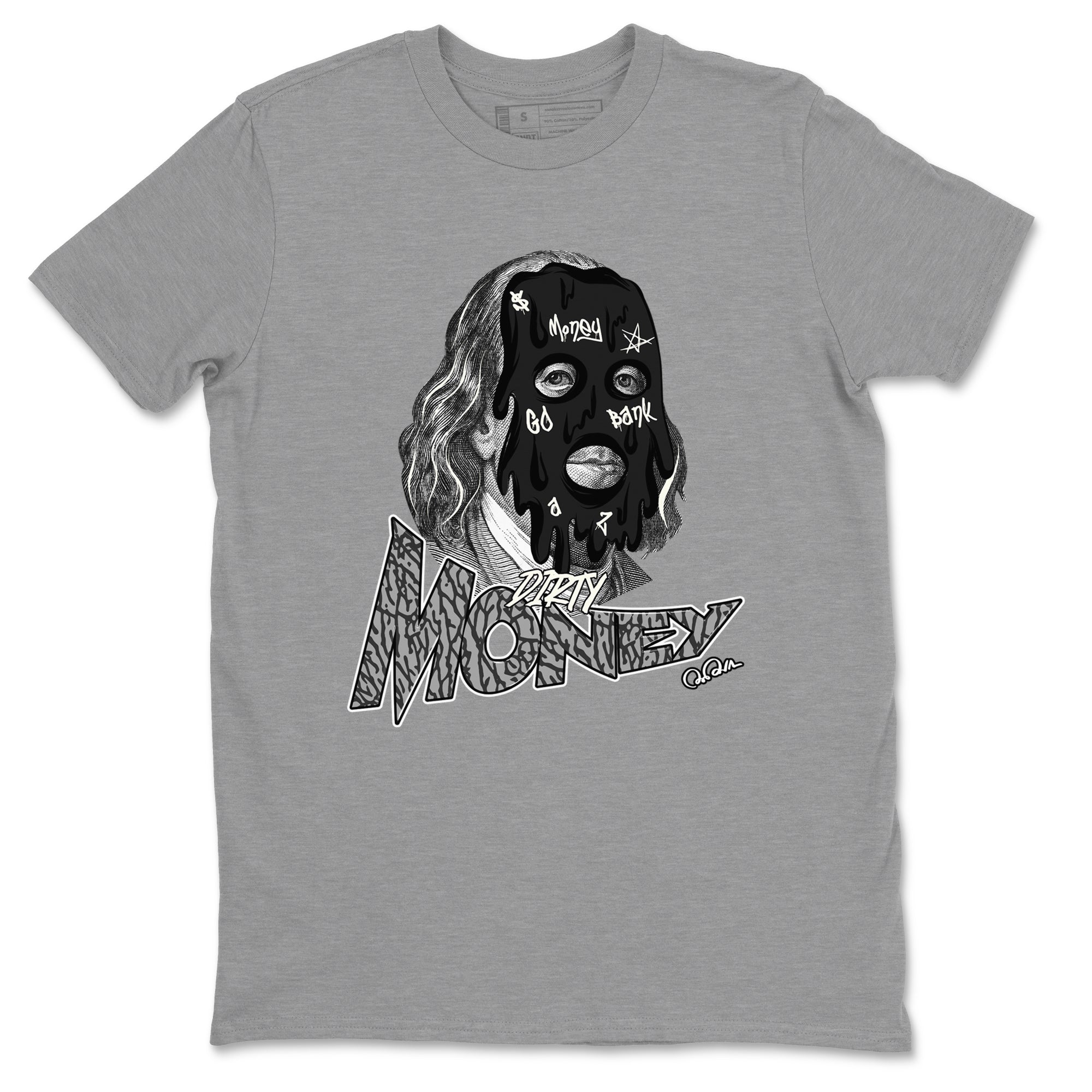 Dirty Money snkmatch Tee - Air Jordan 3 Off Noir