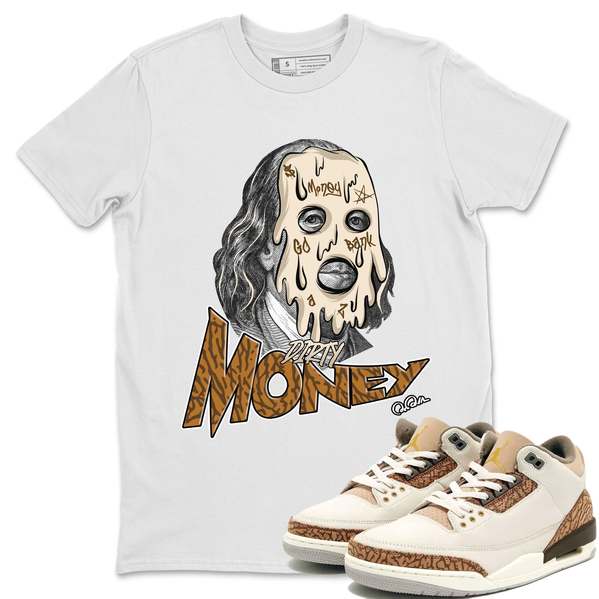 Dirty Money Unisex Tops - Air Jordan 3 Palomino