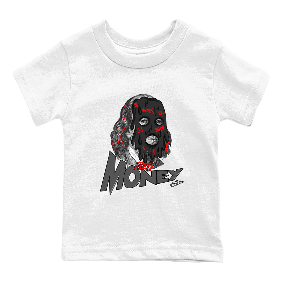 Dirty Money snkmatch Tee Kids - Air Jordan 4 Bred Reimagined