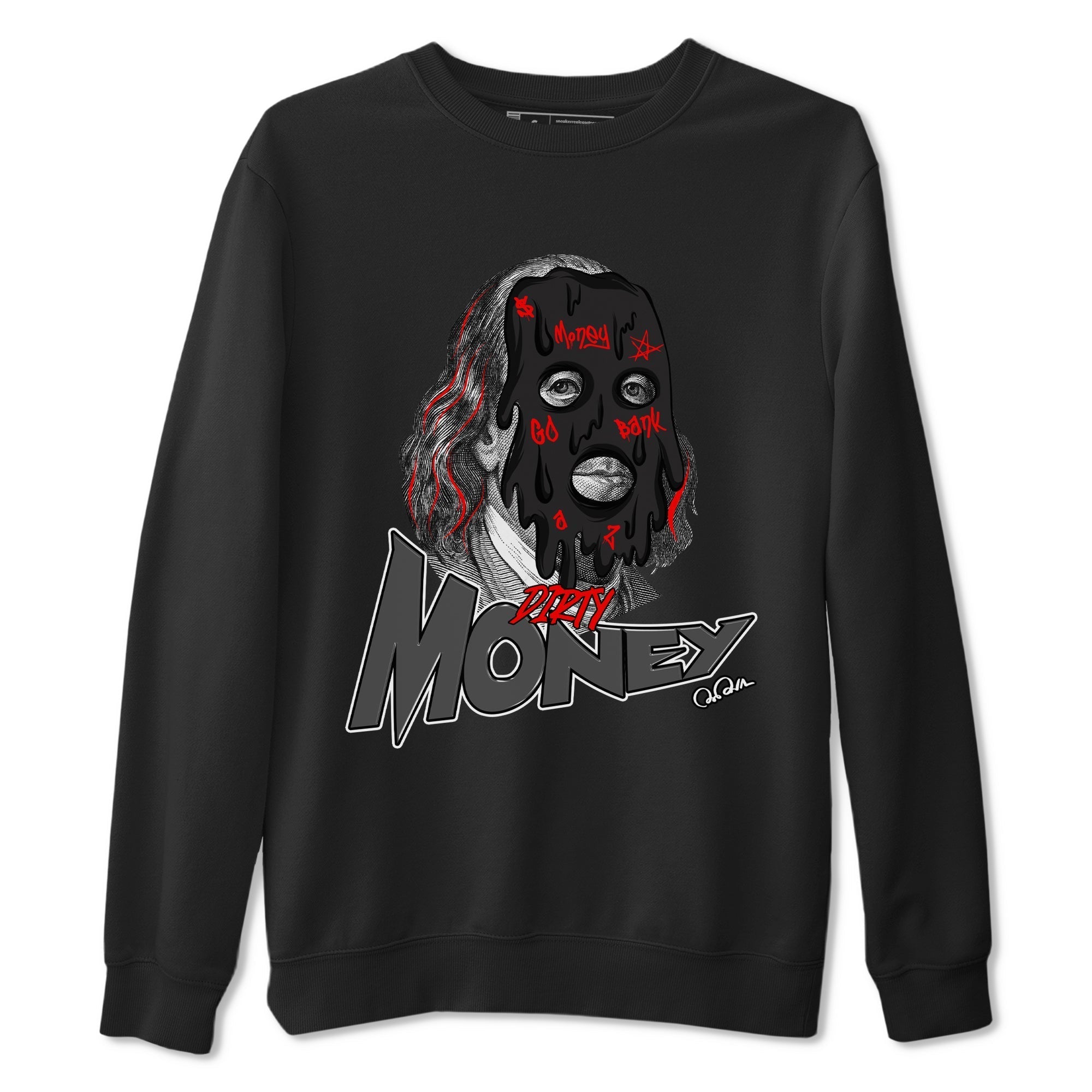 Dirty Money snkmatch Tee - Air Jordan 4 Bred Reimagined