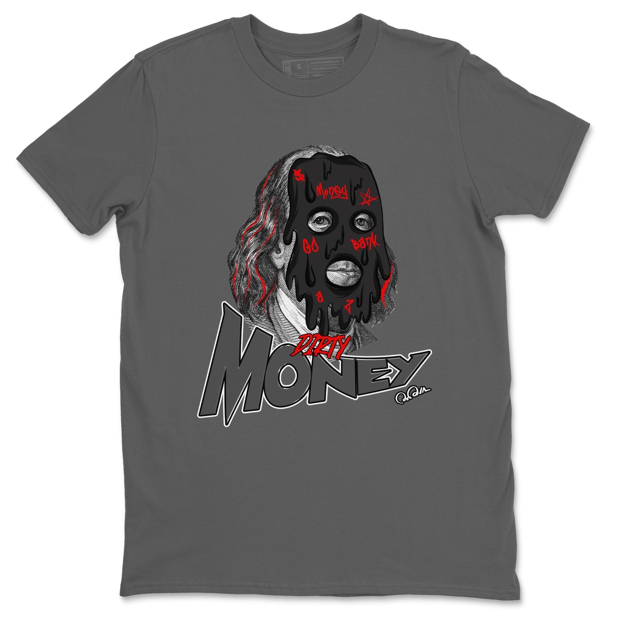 Dirty Money snkmatch Tee - Air Jordan 4 Bred Reimagined