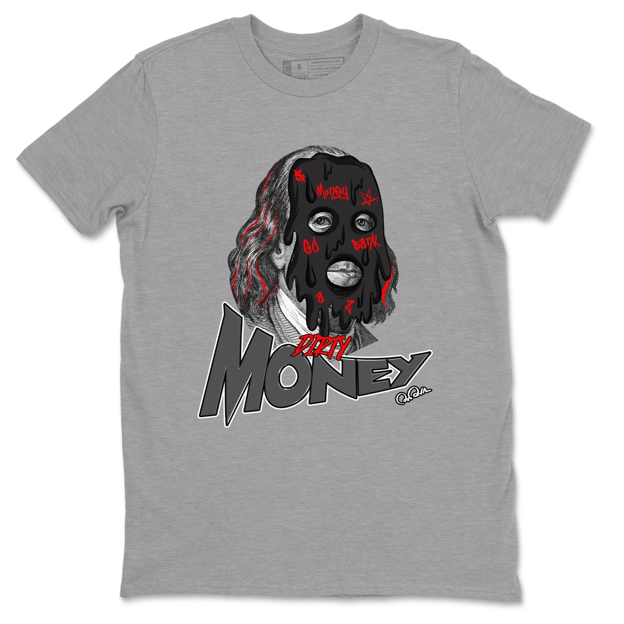 Dirty Money snkmatch Tee - Air Jordan 4 Bred Reimagined