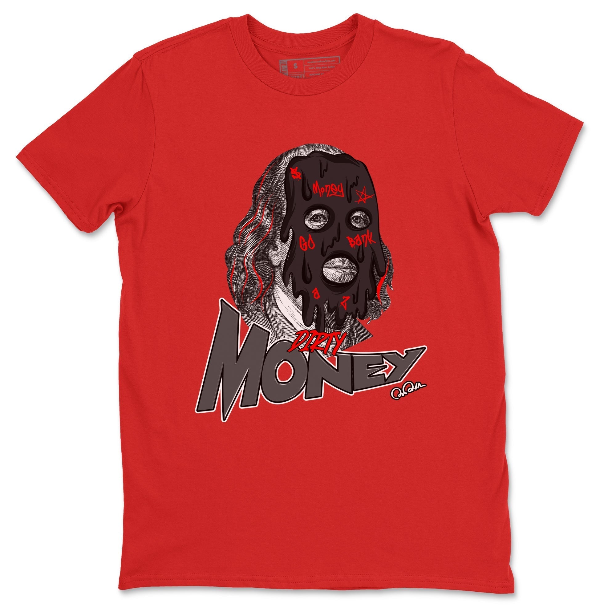 Dirty Money snkmatch Tee - Air Jordan 4 Bred Reimagined
