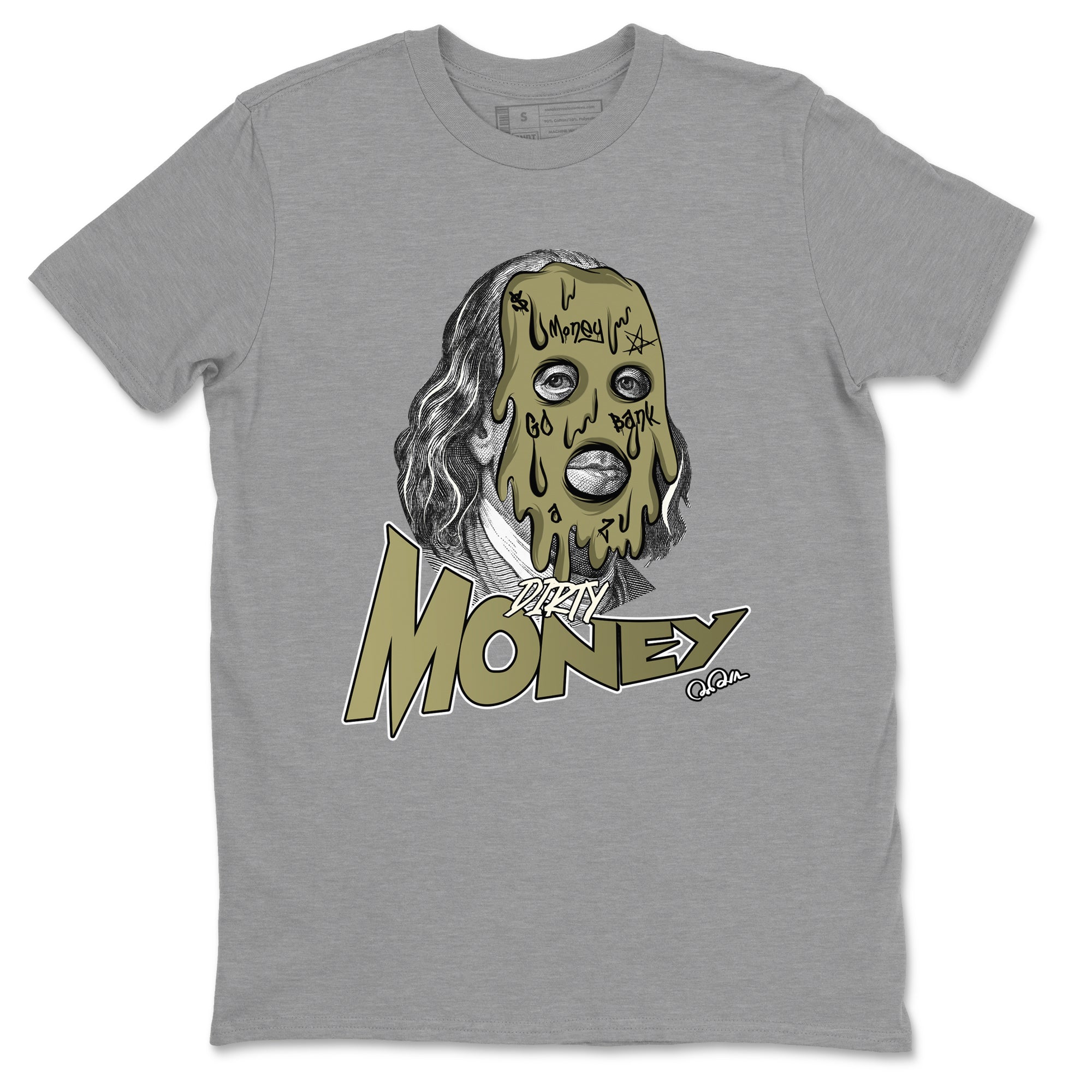 Dirty Money snkmatch Tee - Air Jordan 4 Medium Olive