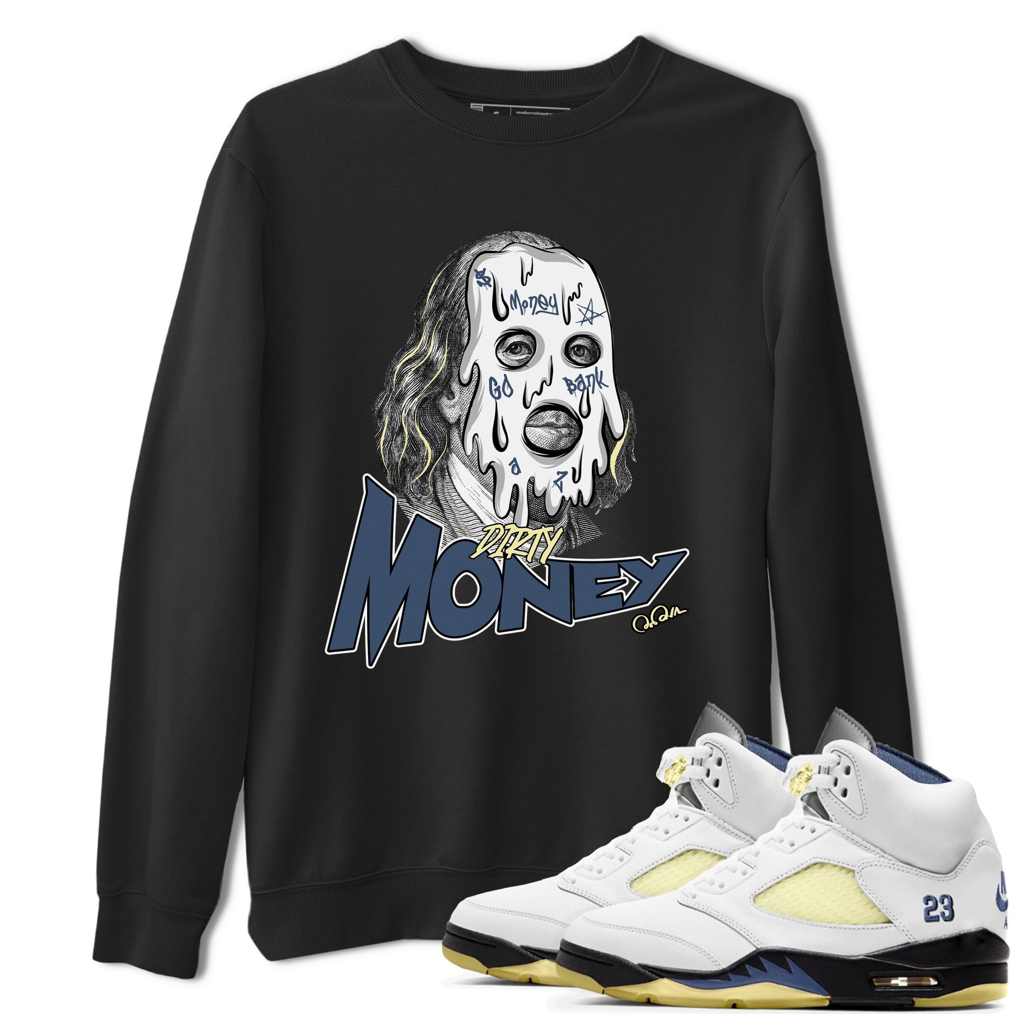 Dirty Money snkmatch Tee - Air Jordan 5 A Ma Maniere x Photon Dust