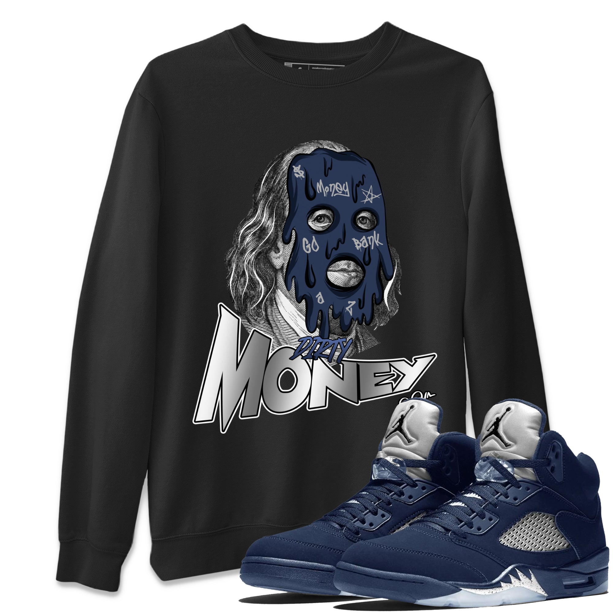 Dirty Money Unisex Tops - Air Jordan 5 Georgetown