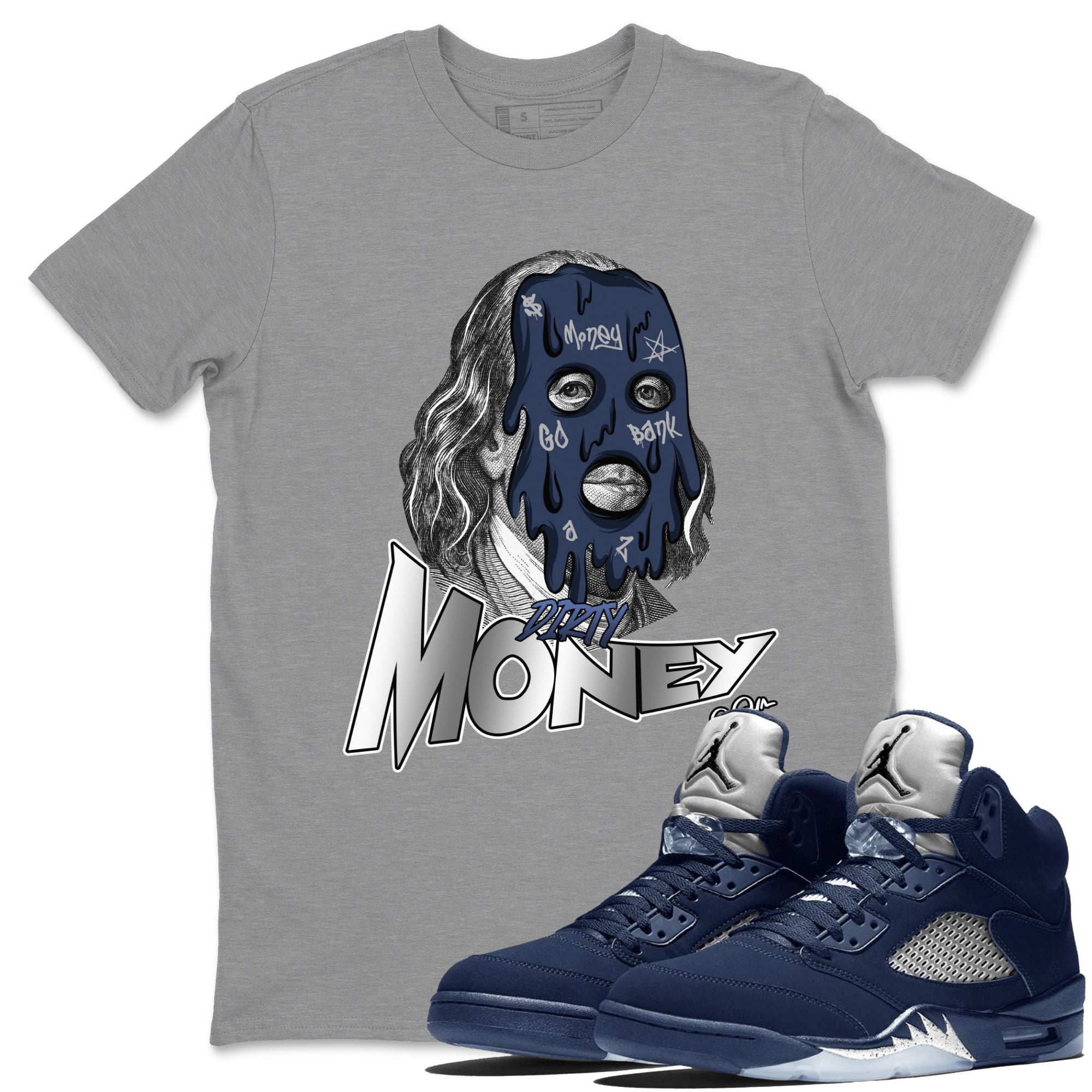 Dirty Money Unisex Tops - Air Jordan 5 Georgetown