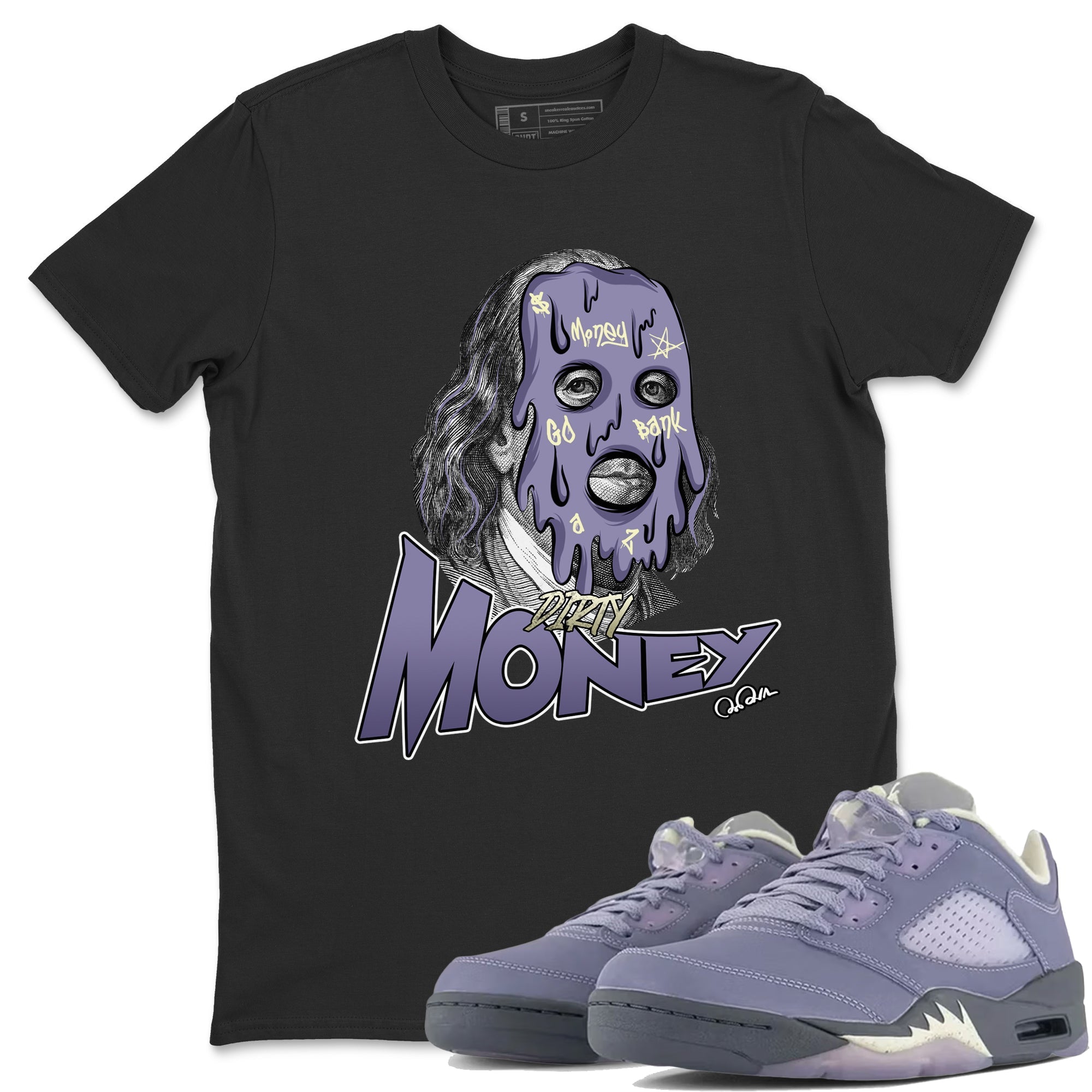 Dirty Money Unisex Tops - Air Jordan 5 Indigo Haze