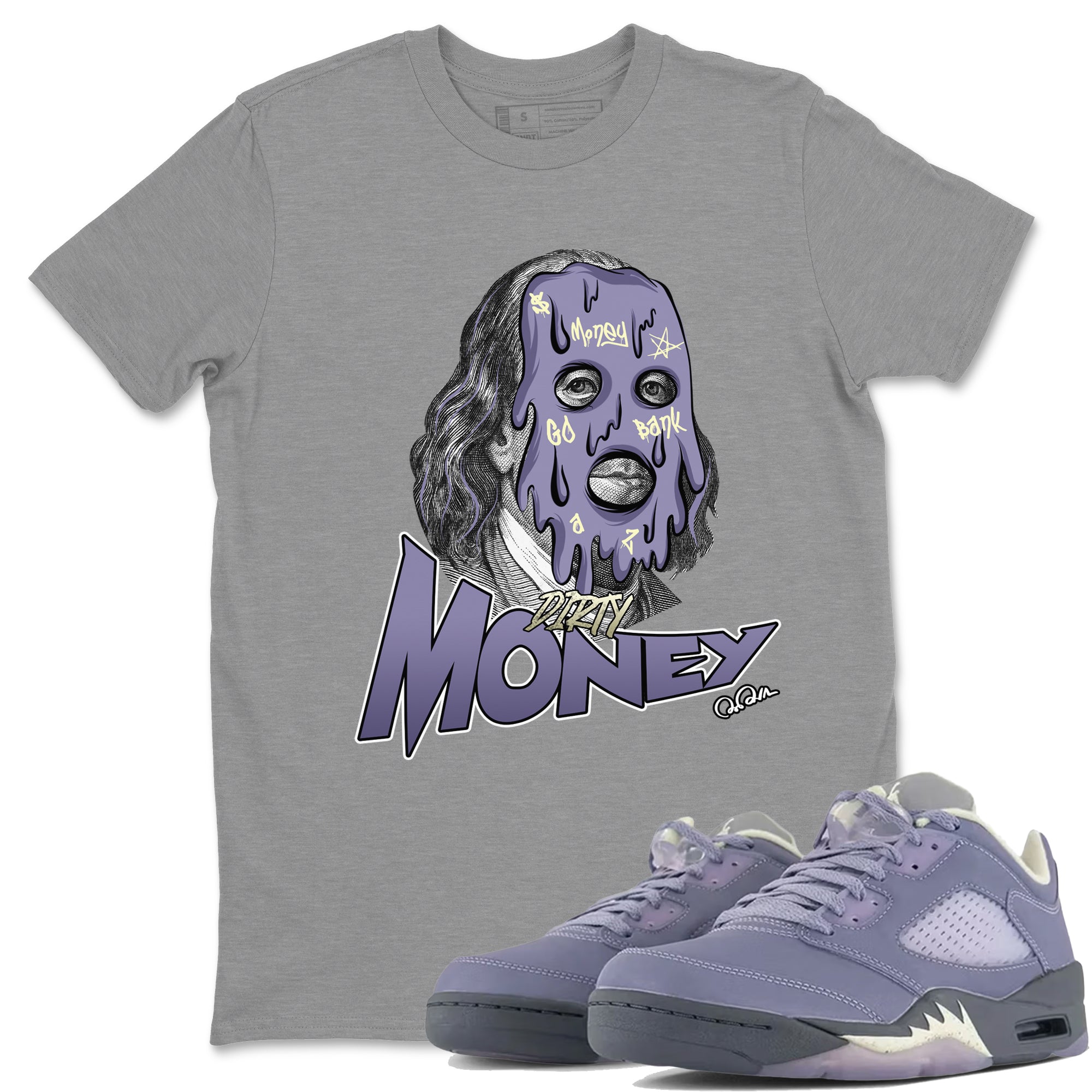 Dirty Money Unisex Tops - Air Jordan 5 Indigo Haze