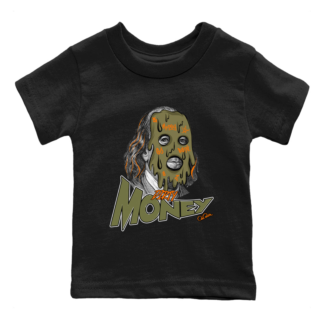 Dirty Money snkmatch Tees Kids - Air Jordan 5 Olive