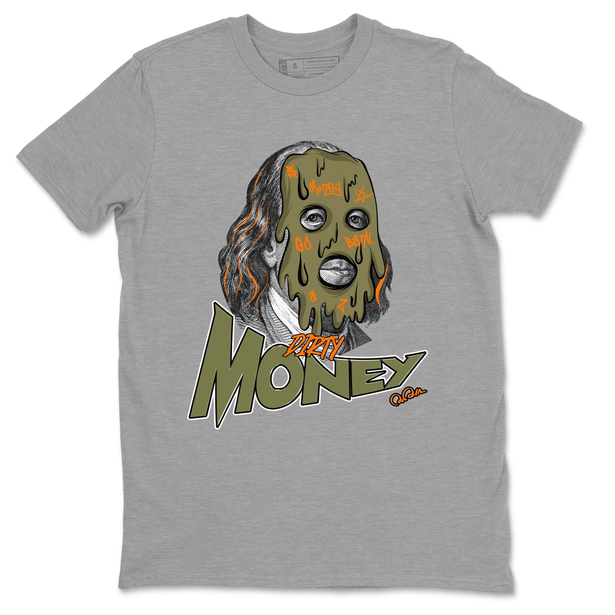 Dirty Money snkmatch Tees - Air Jordan 5 Olive