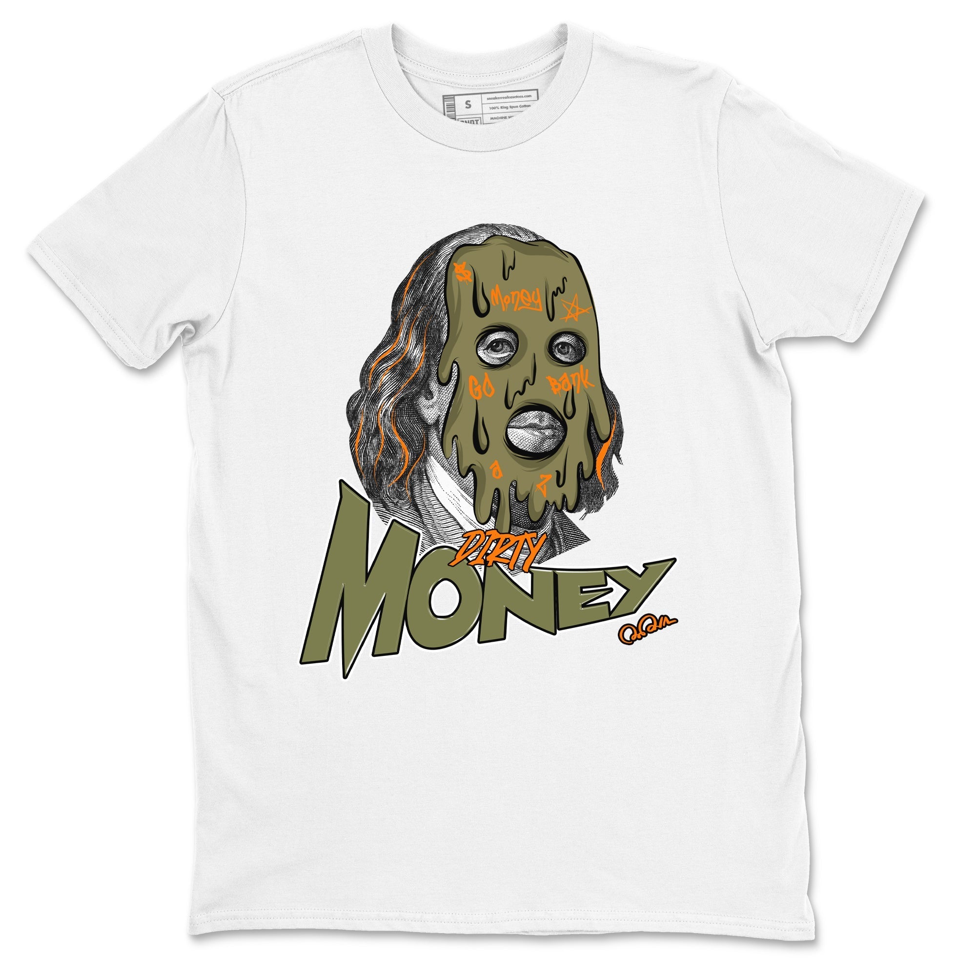 Dirty Money snkmatch Tees - Air Jordan 5 Olive