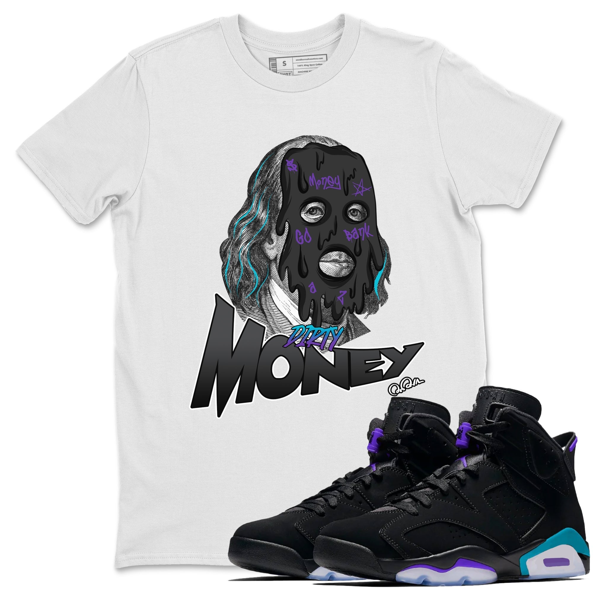 Dirty Money Unisex Tops - Air Jordan 6 Aqua