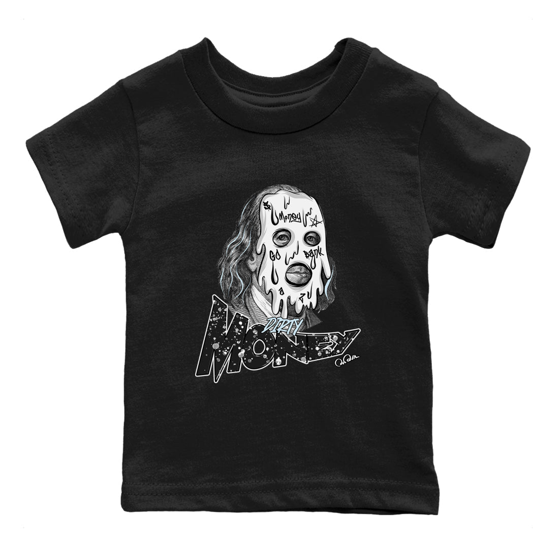 Dirty Money snkmatch Tees Kids - Air Jordan 6 White Black