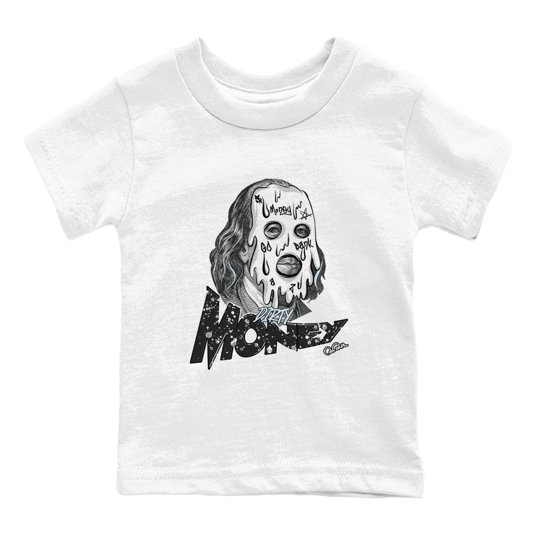 Dirty Money snkmatch Tees Kids - Air Jordan 6 White Black