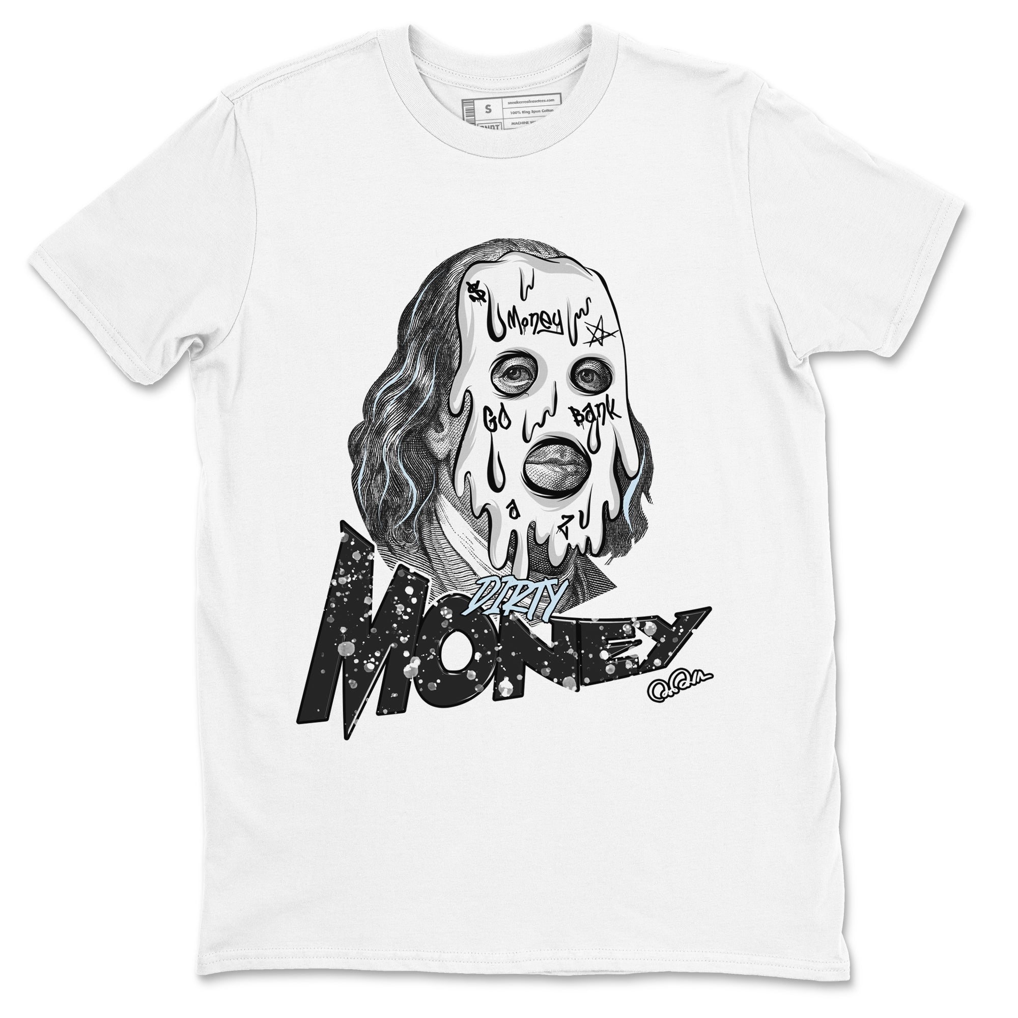 Dirty Money snkmatch Tees - Air Jordan 6 White Black