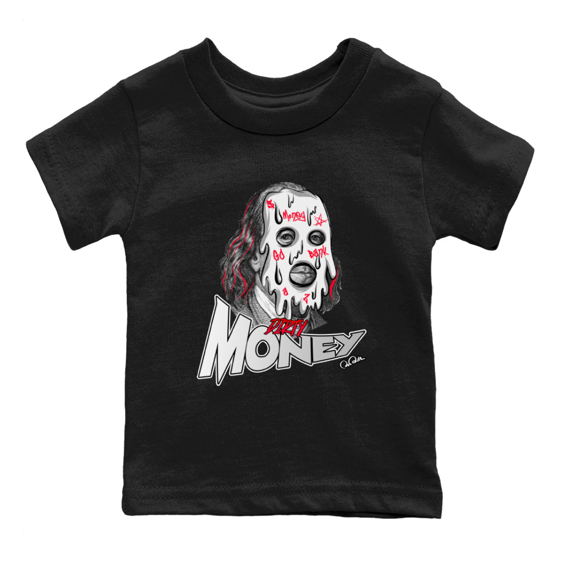 Dirty Money Kids Tops - Air Jordan 7 White Infrared