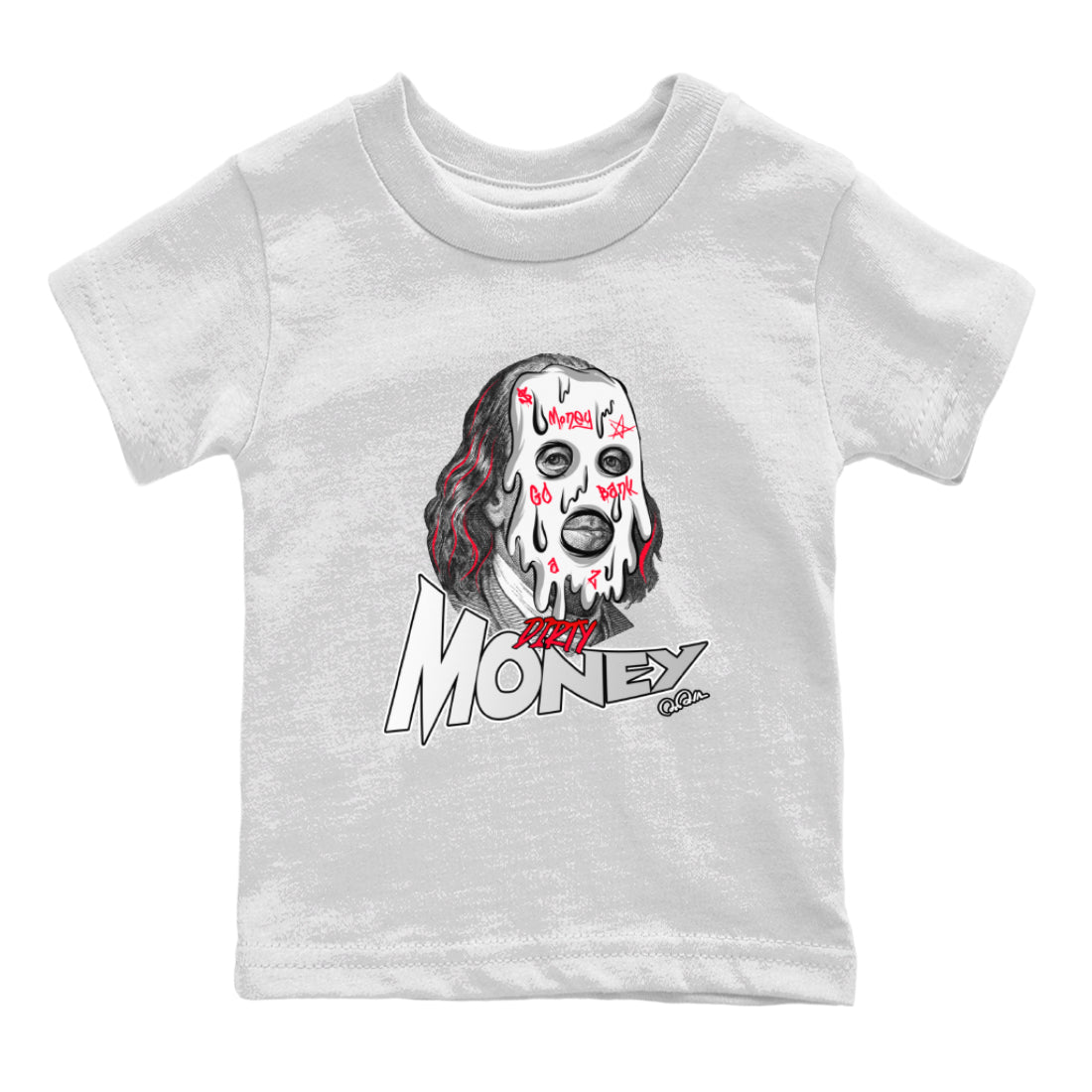 Dirty Money Kids Tops - Air Jordan 7 White Infrared