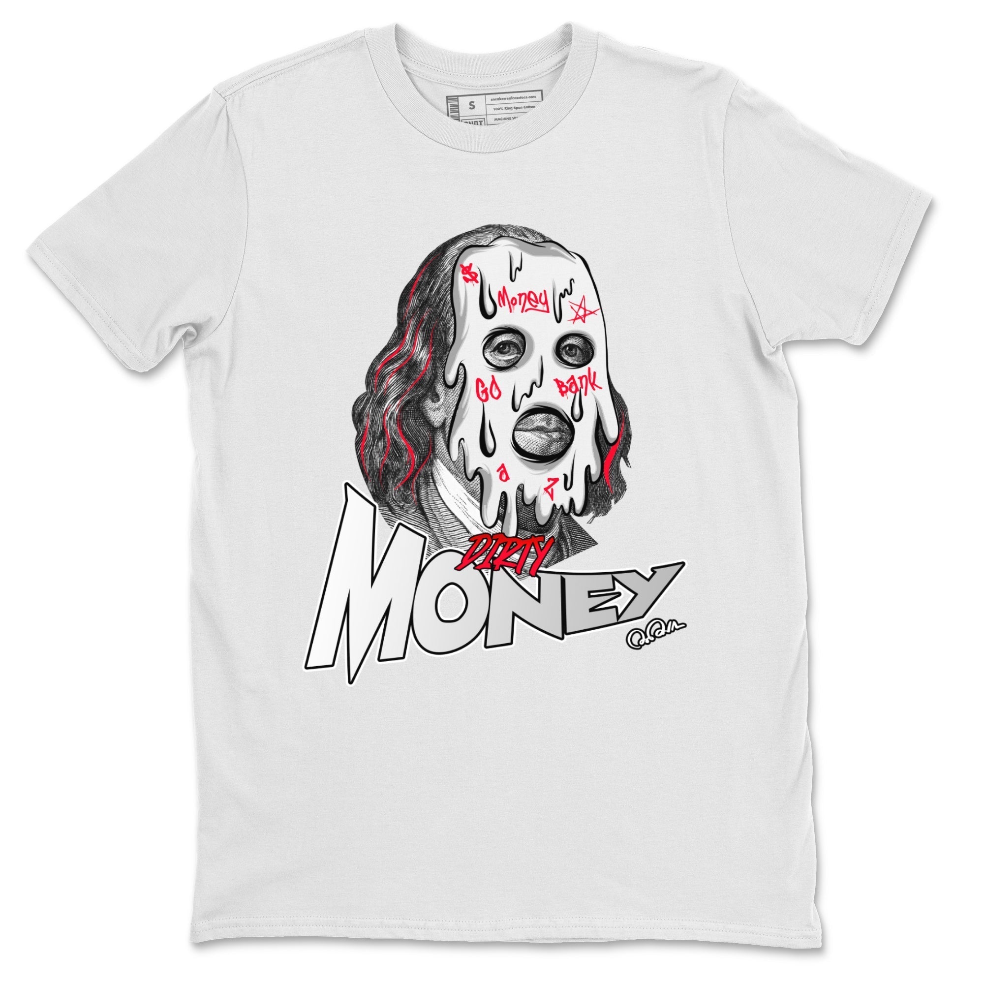 Dirty Money Unisex Tops - Air Jordan 7 White Infrared