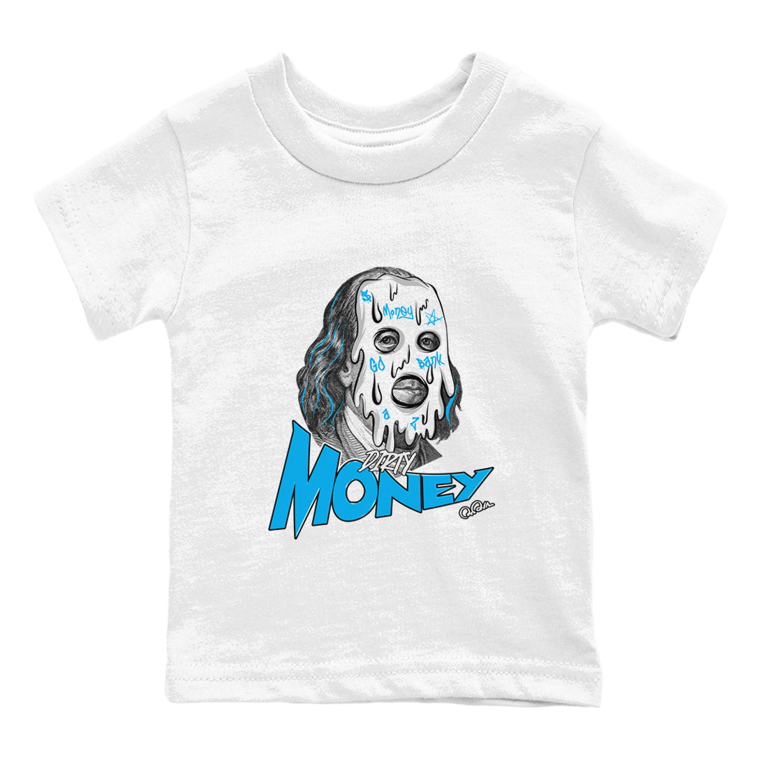 Dirty Money snkmatch Tees Kids - Air Jordan 9 Powder Blue