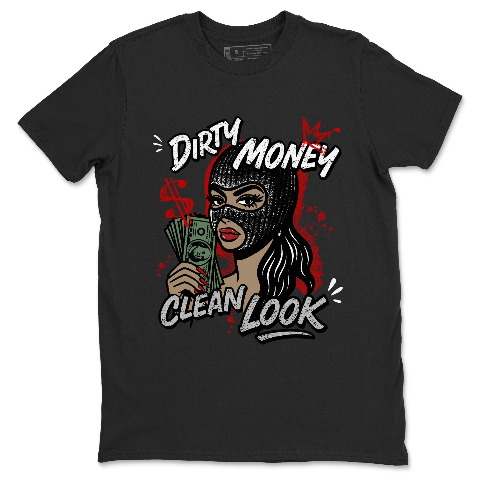 Dirty Money Clean Look snkmatch Tees - Air Jordan 4 White Cement