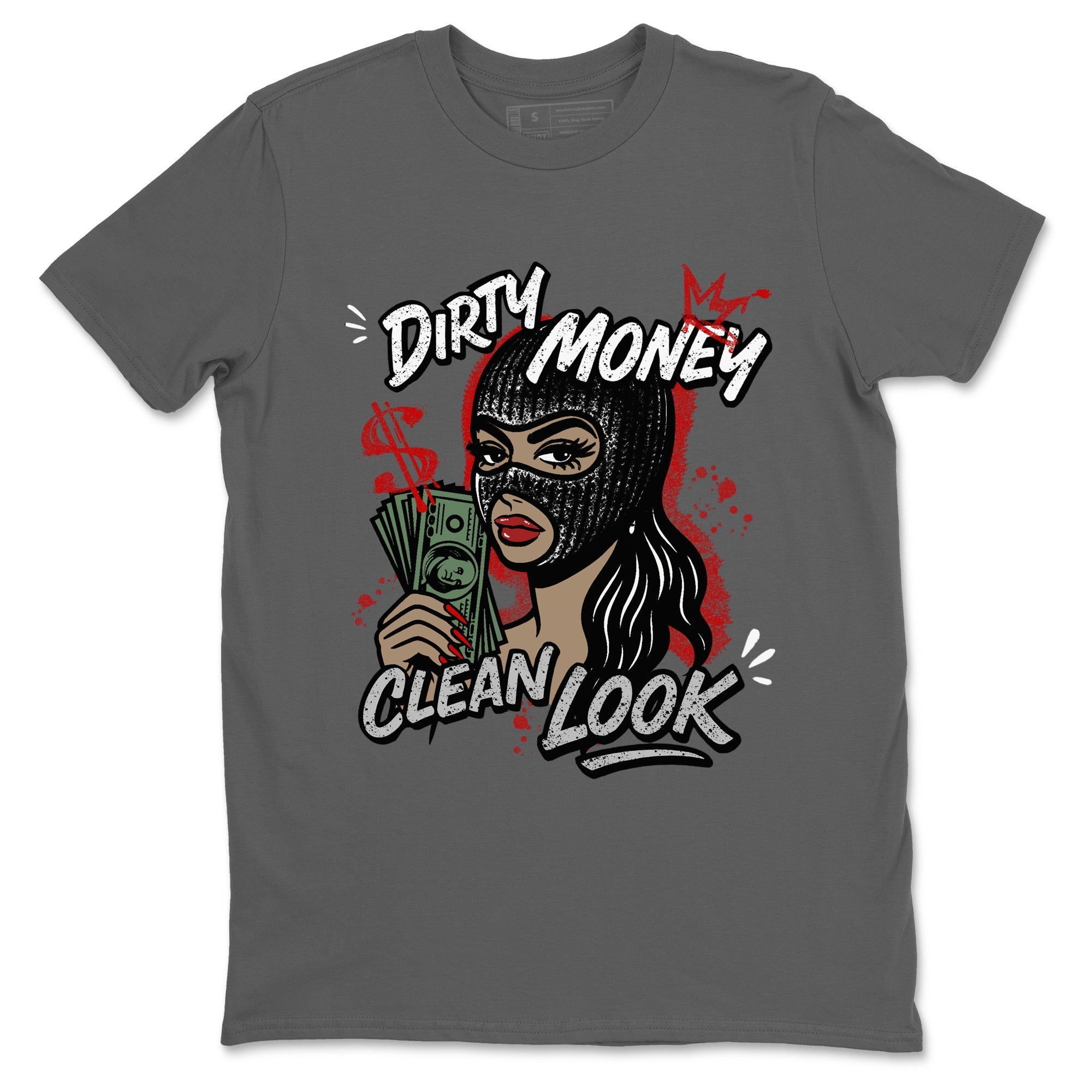 Dirty Money Clean Look snkmatch Tees - Air Jordan 4 White Cement