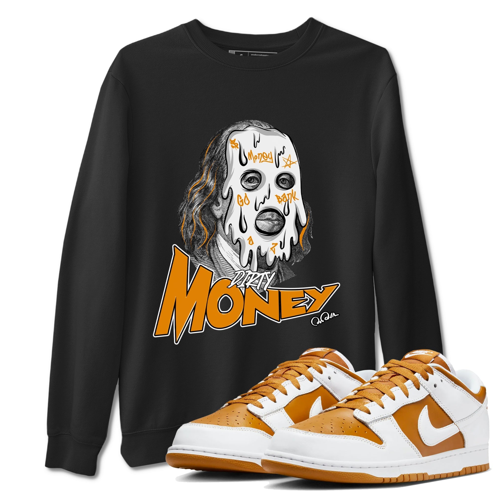 Dirty Money snkmatch Tees - Dunk Dark Curry