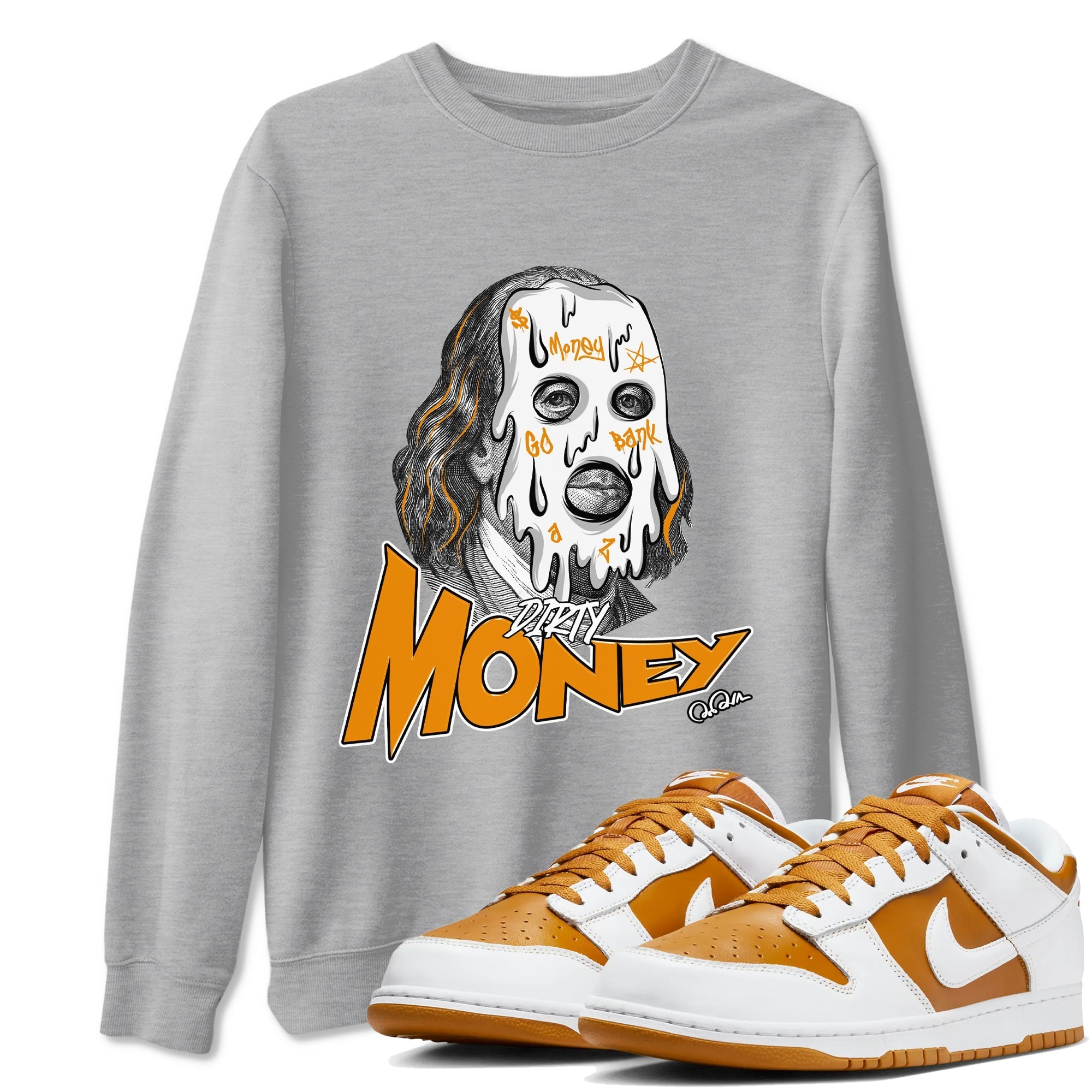 Dirty Money snkmatch Tees - Dunk Dark Curry