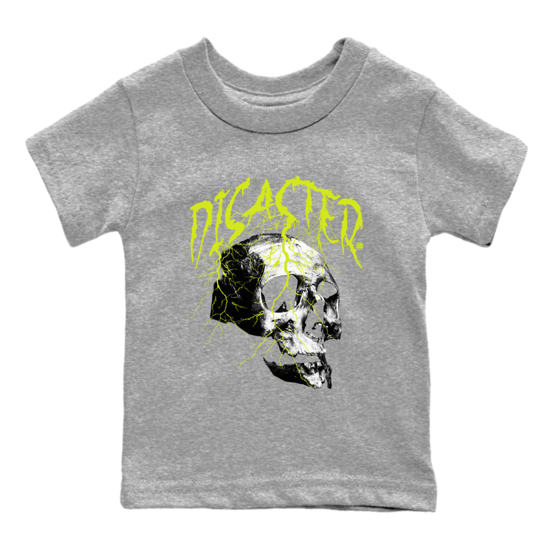 Disaster Skull snkmatch Tees Kids - Air Foamposite One Black Volt