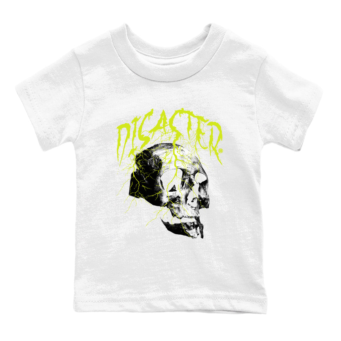 Disaster Skull snkmatch Tees Kids - Air Foamposite One Black Volt