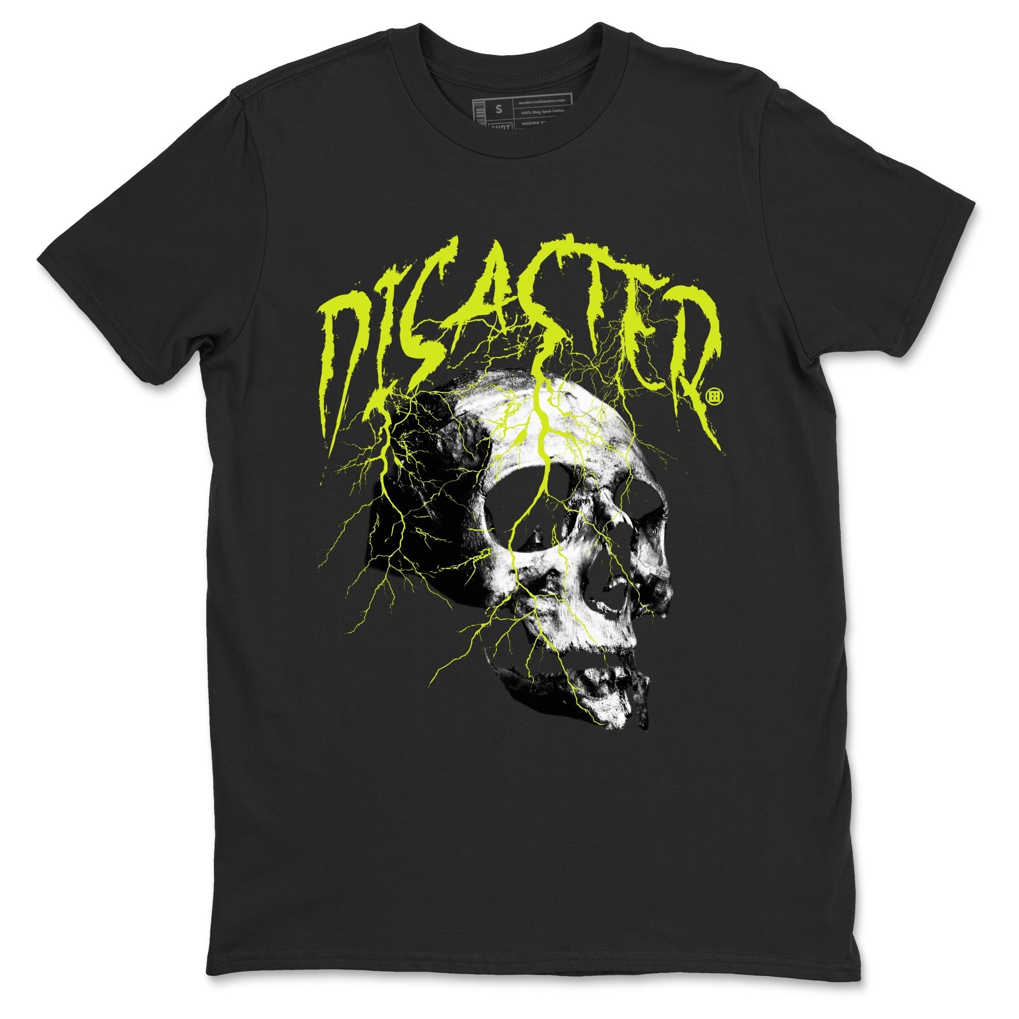 Disaster Skull snkmatch Tees - Air Foamposite One Black Volt