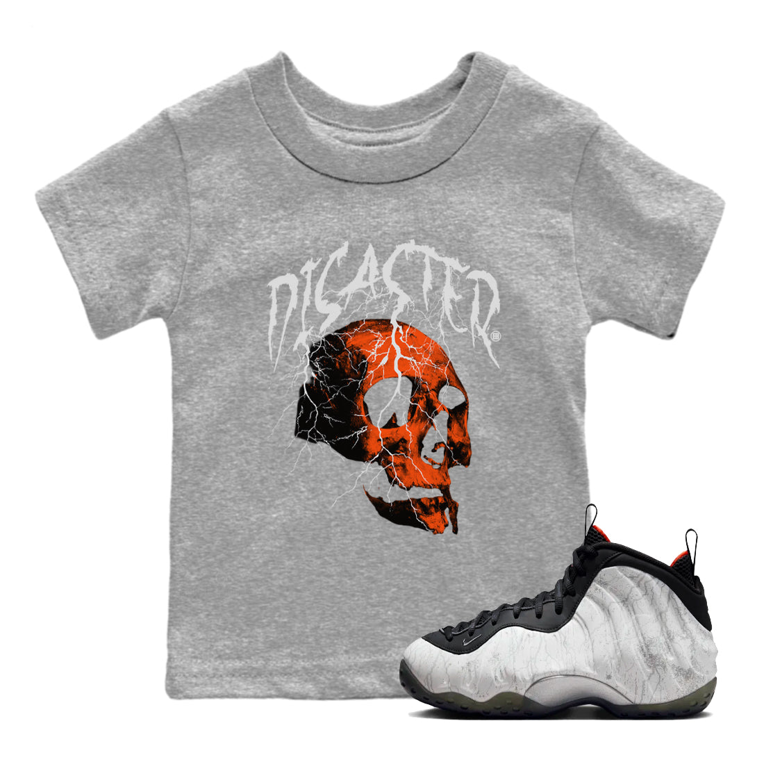 Disater Skull snkmatch Tees Kids - Air Foamposite One Jin