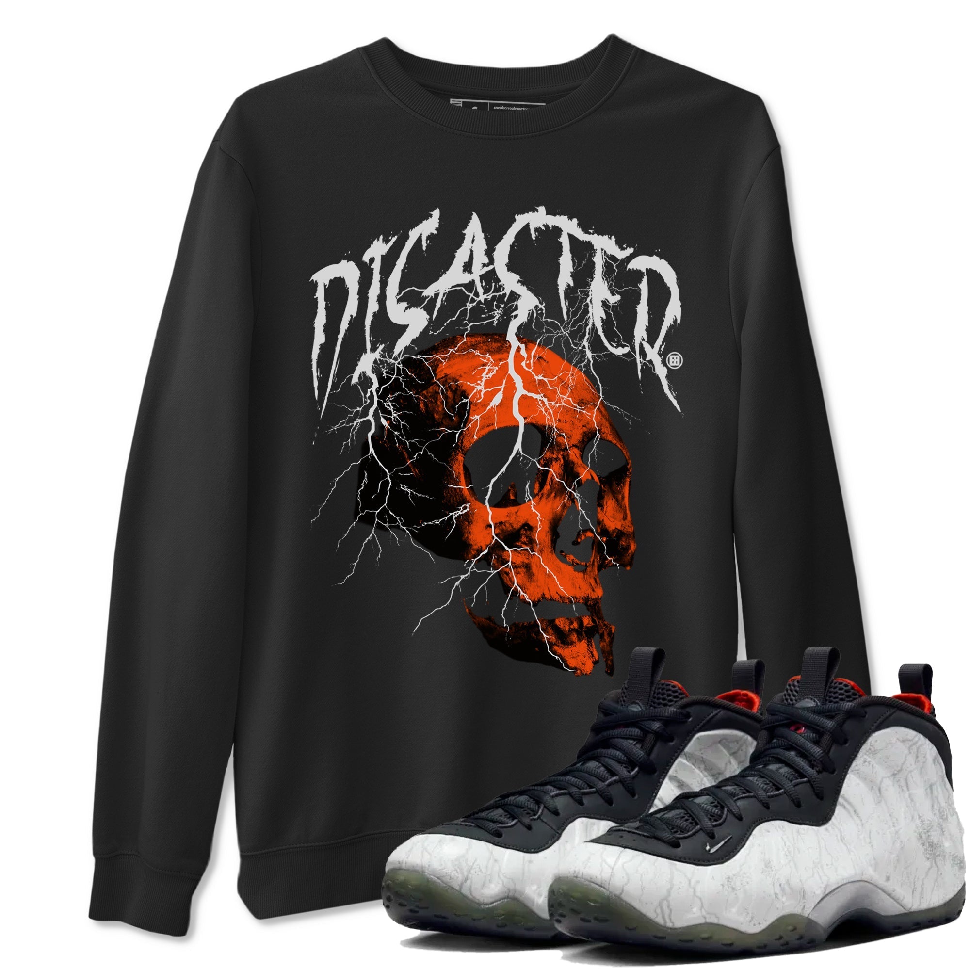 Disater Skull snkmatch Tees - Air Foamposite One Jin