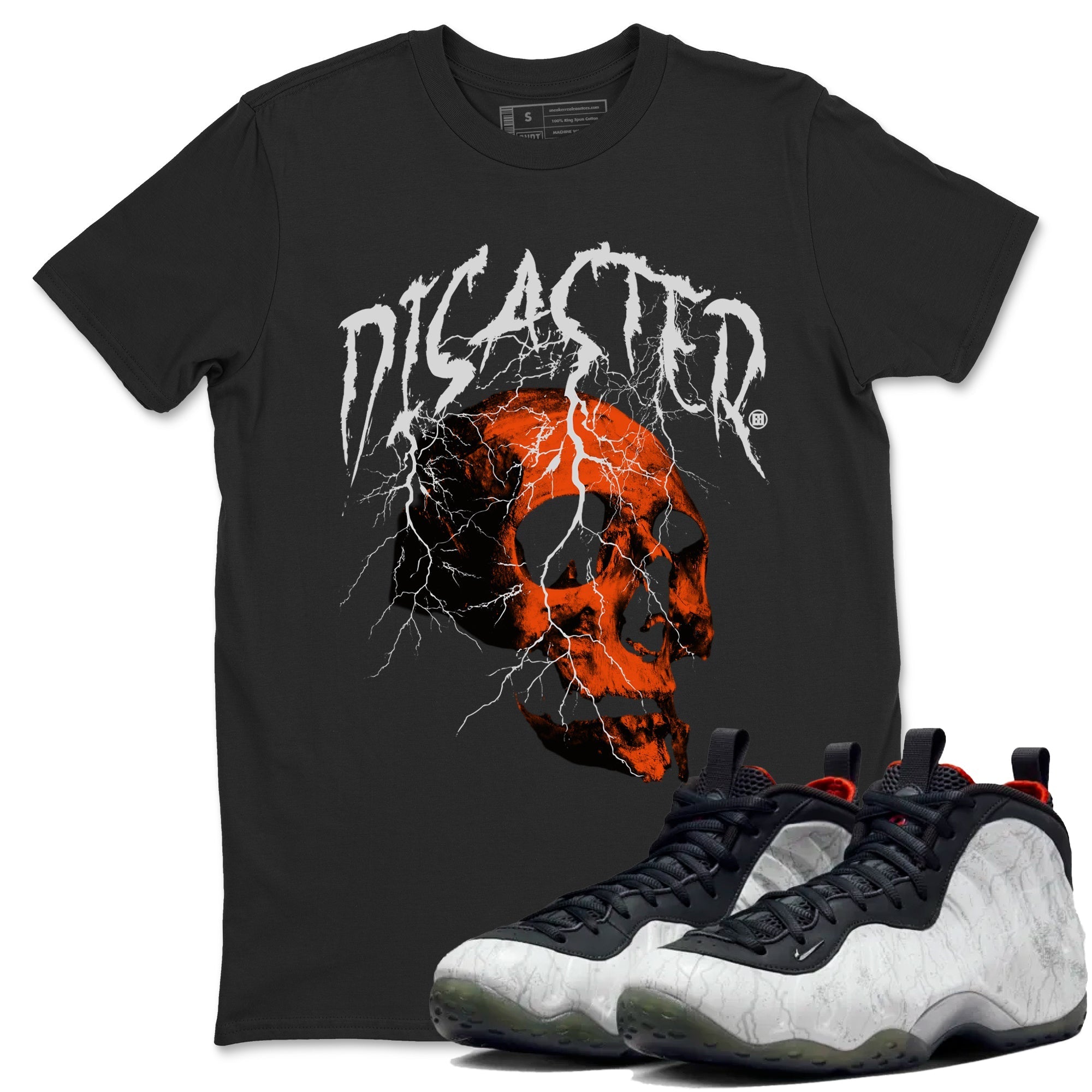 Disater Skull snkmatch Tees - Air Foamposite One Jin
