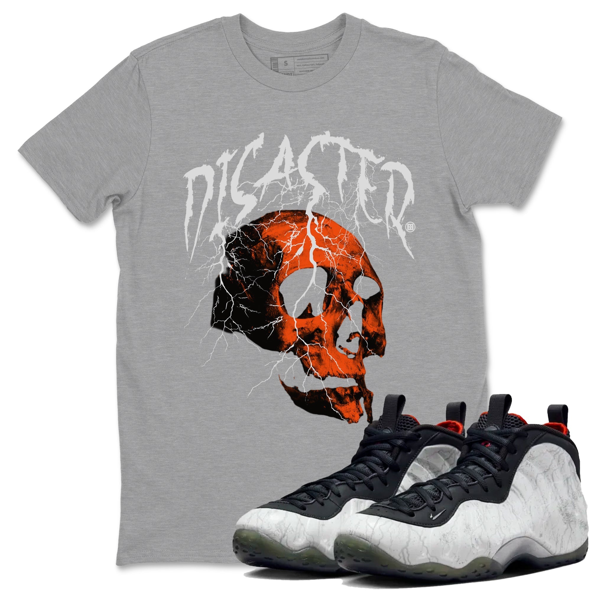 Disater Skull snkmatch Tees - Air Foamposite One Jin