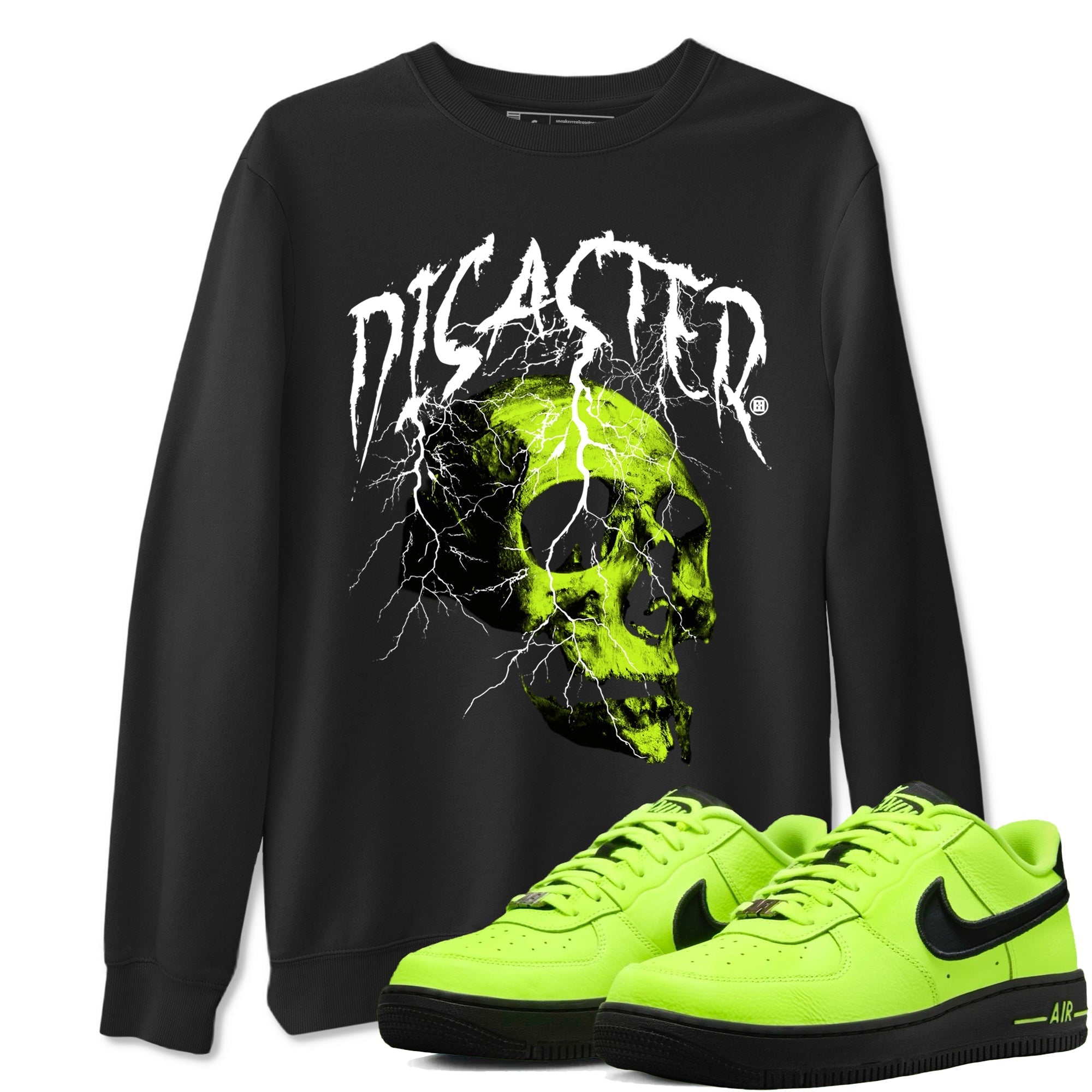 Disater Skull snkmatch Tees - Air Force 1 Volt