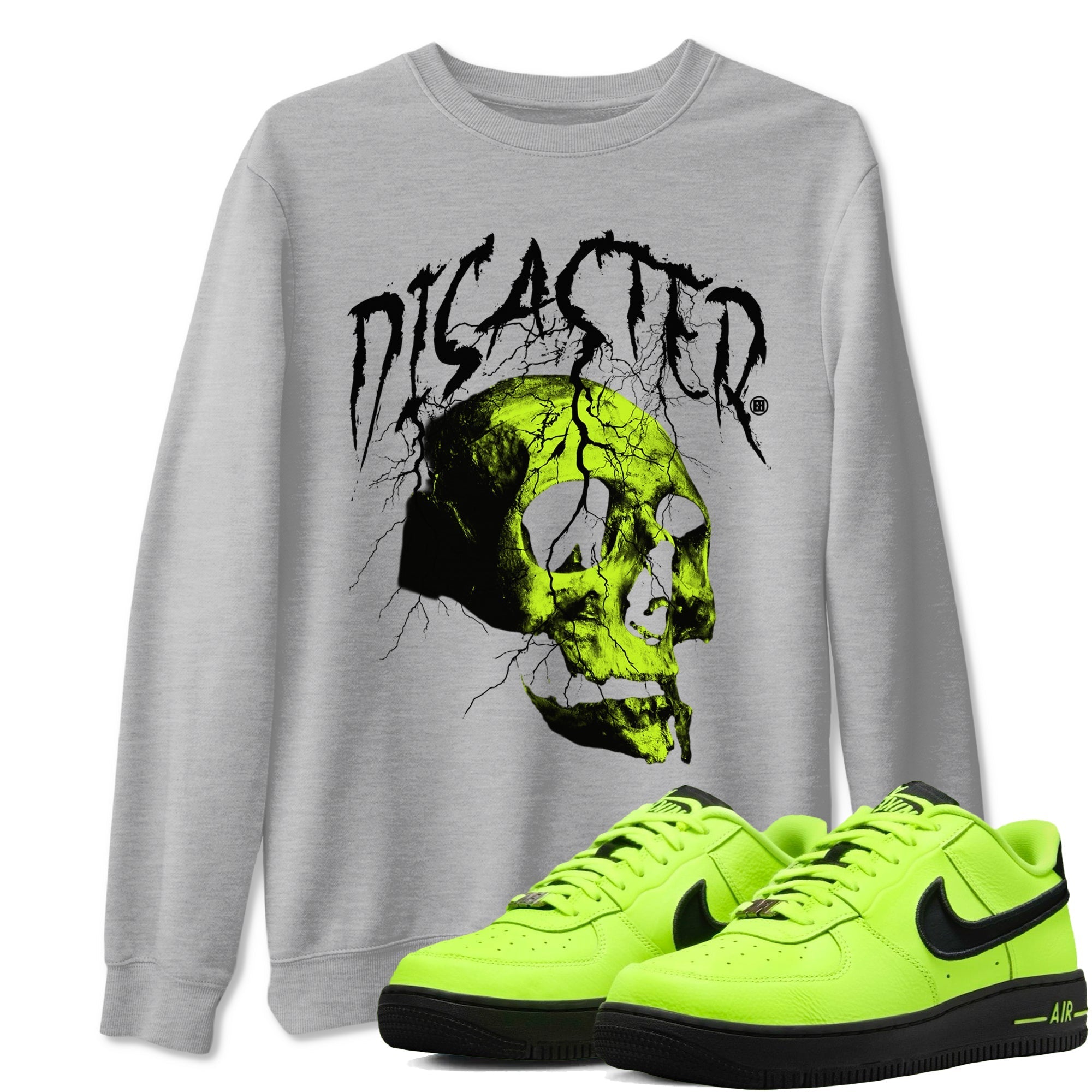 Disater Skull snkmatch Tees - Air Force 1 Volt