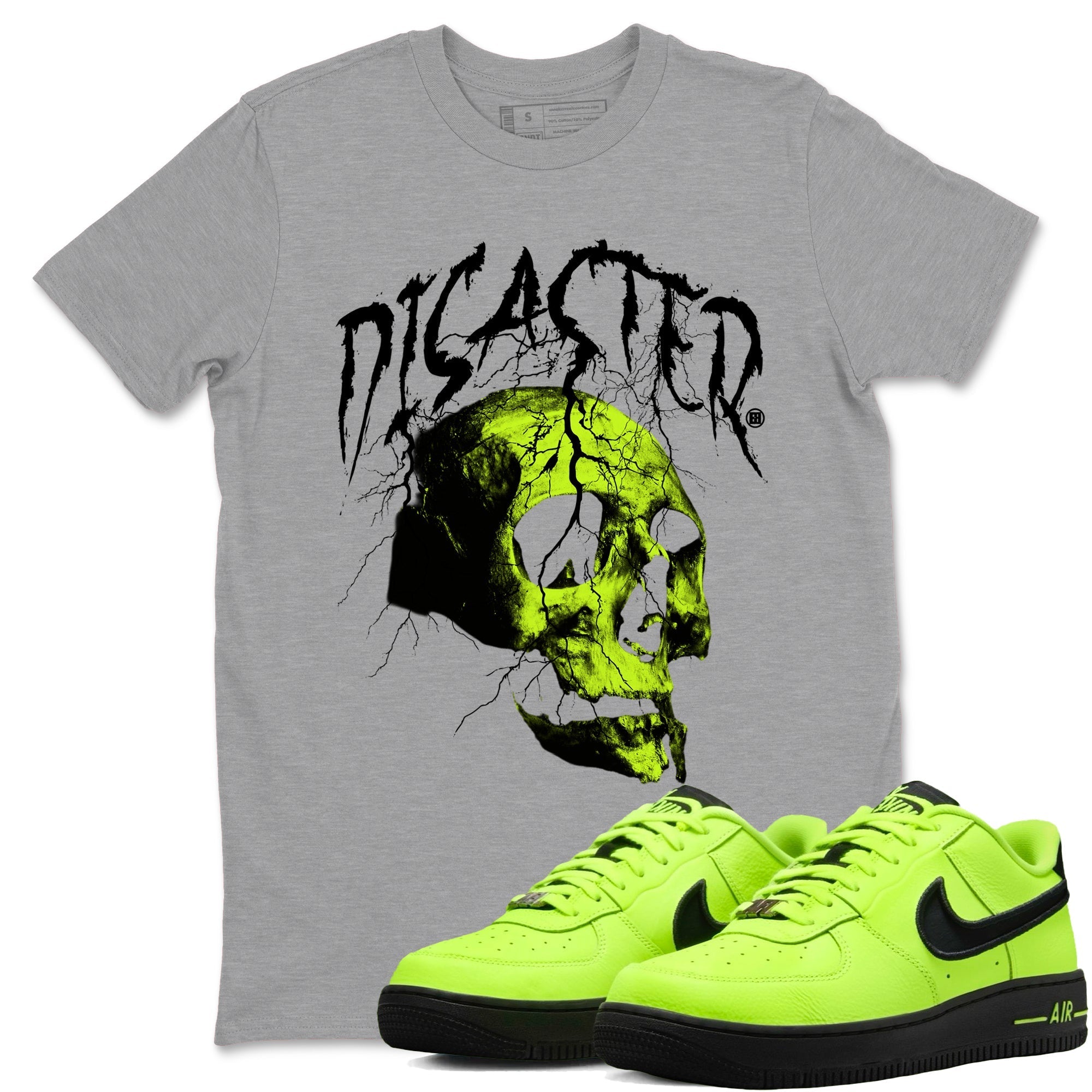 Disater Skull snkmatch Tees - Air Force 1 Volt