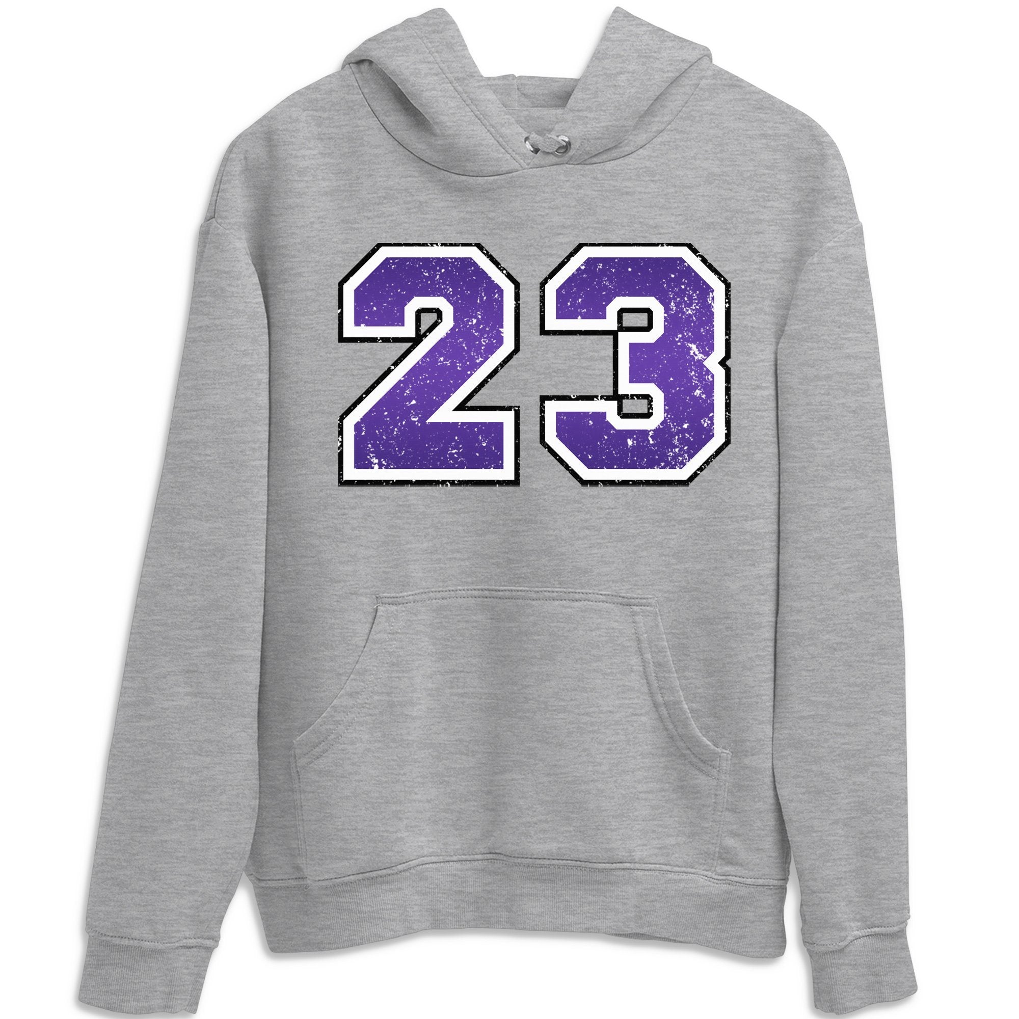 Distressed 23 Unisex Tops - Air Jordan 1 Court Purple