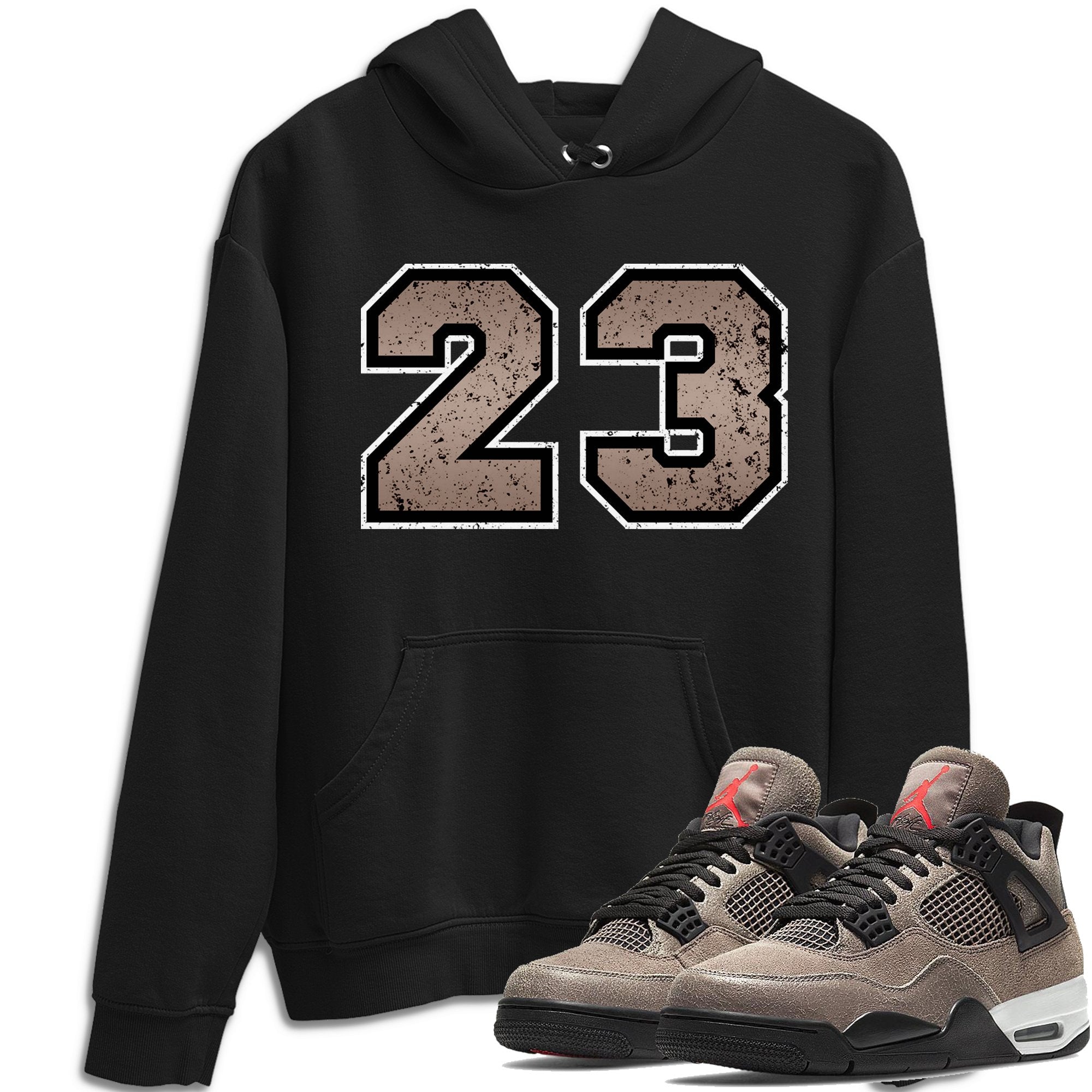 Distressed 23 Unisex Tops - Air Jordan 4 Taupe Haze