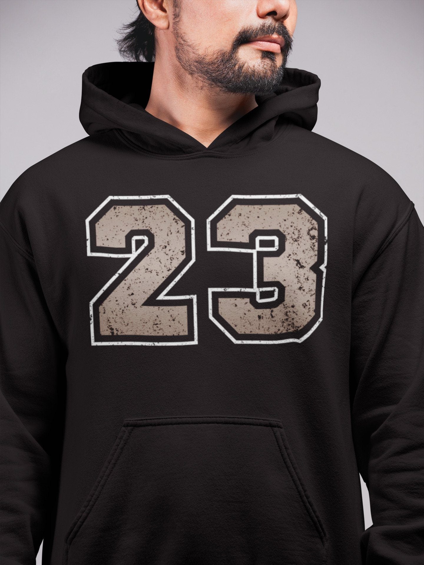 Distressed 23 Unisex Tops - Air Jordan 4 Taupe Haze