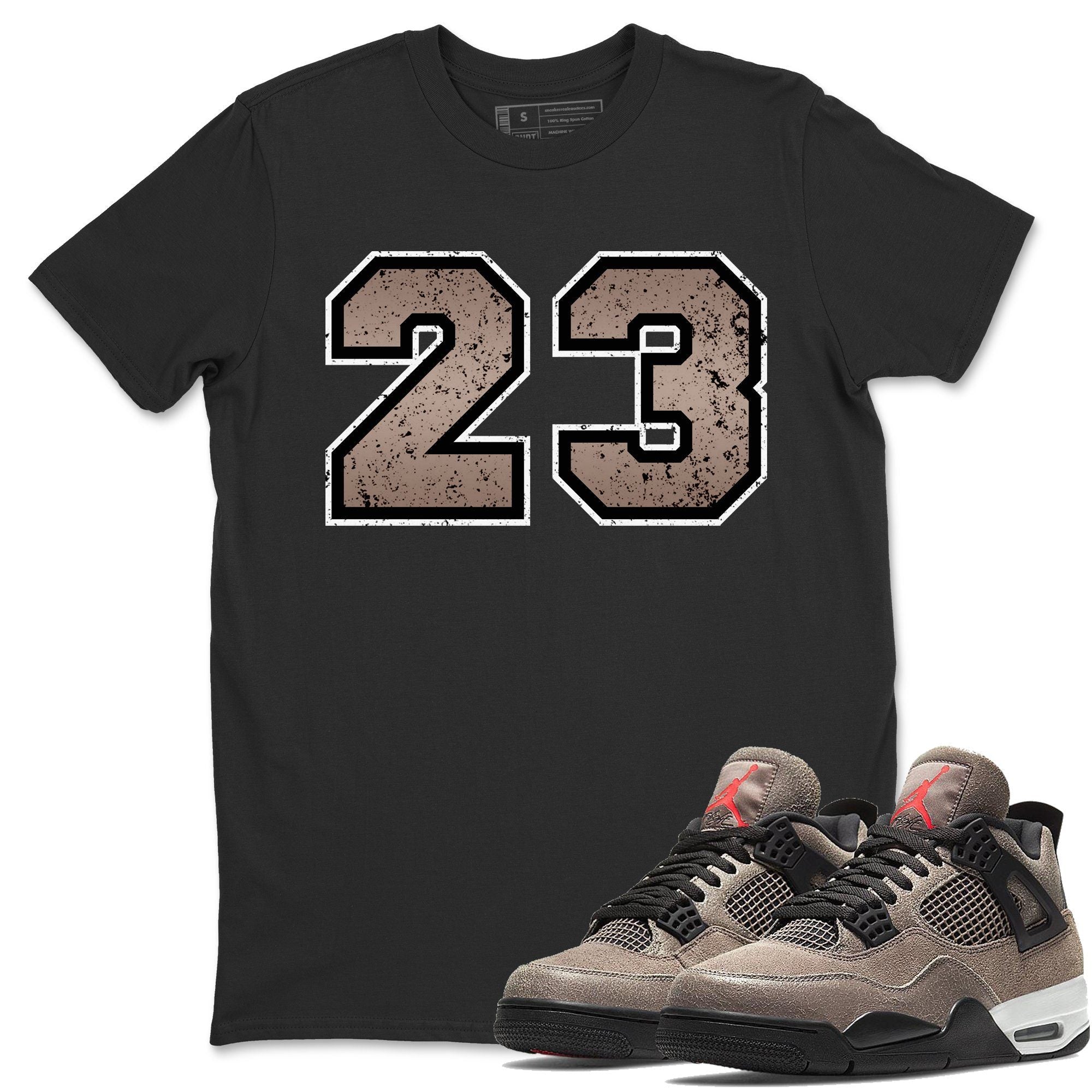 Distressed 23 Unisex Tops - Air Jordan 4 Taupe Haze
