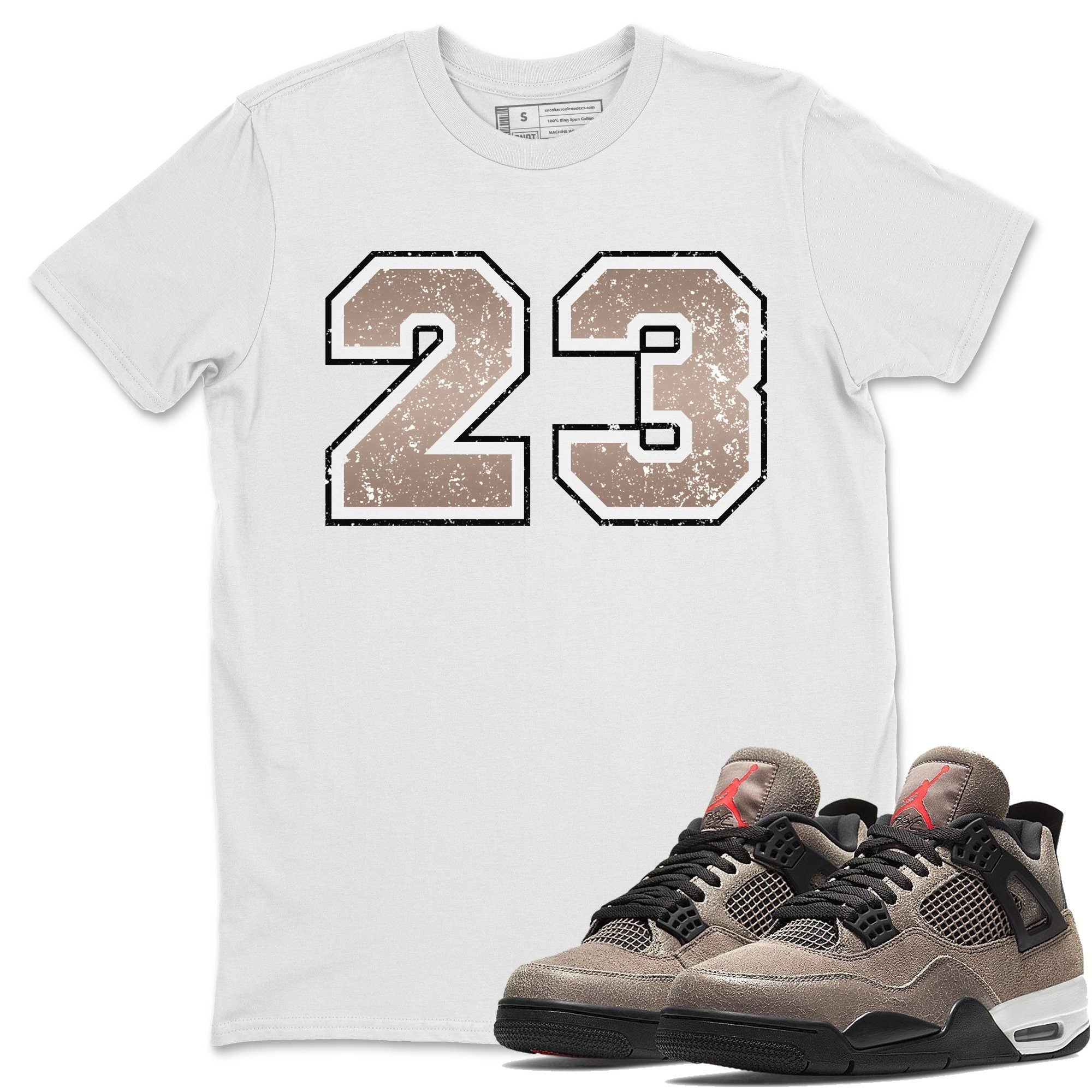 Distressed 23 Unisex Tops - Air Jordan 4 Taupe Haze